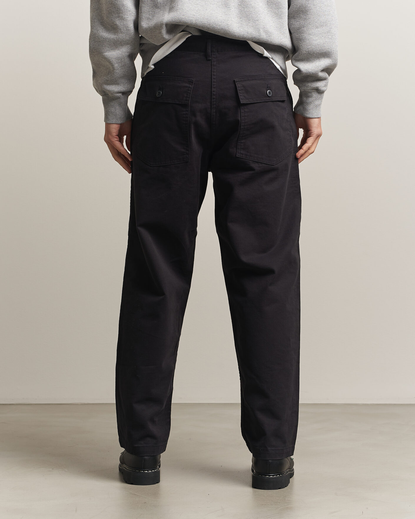 Herre | Bukser | orSlow | Regular Fit Original Sateen Fatigue Pants Black