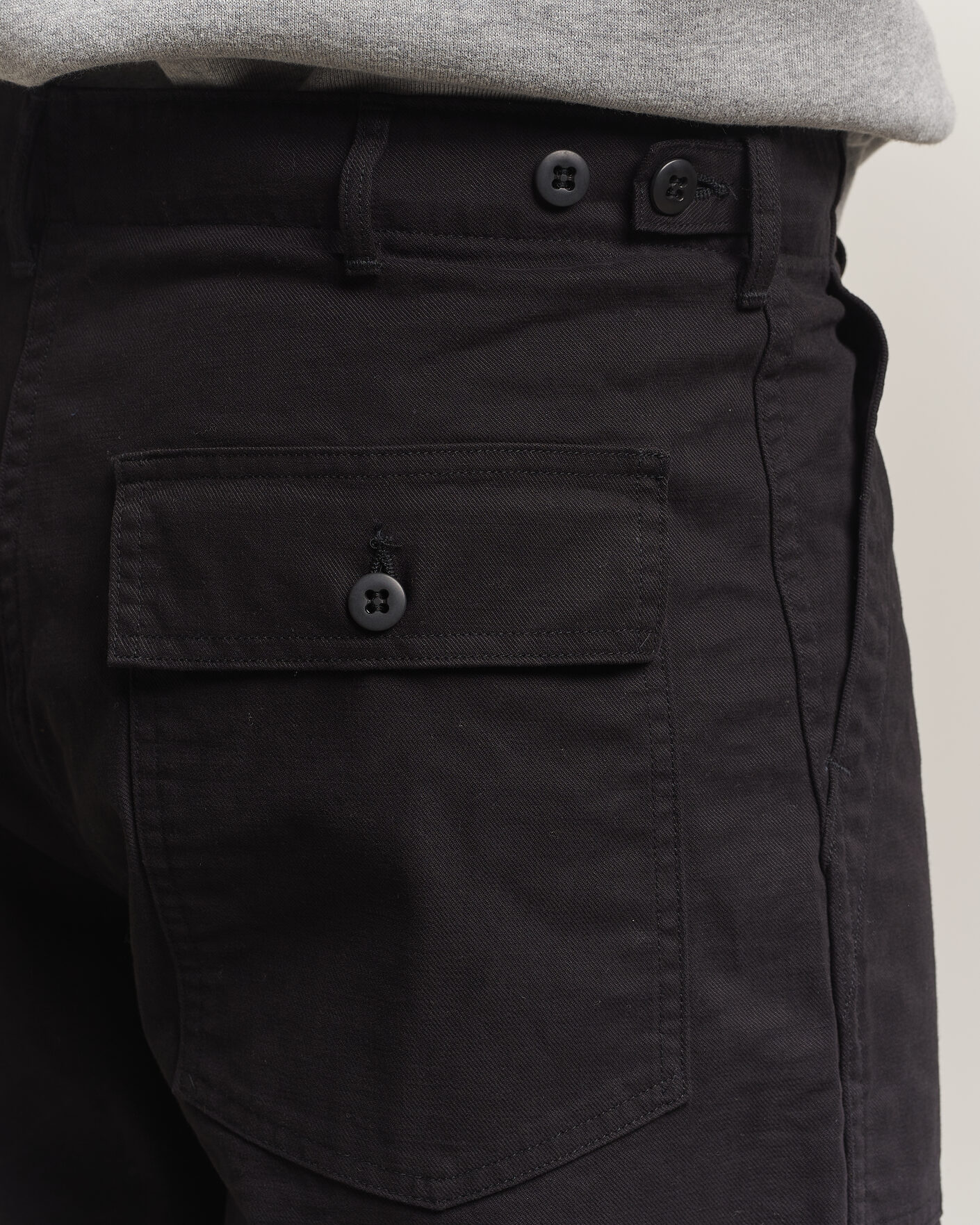Herre | Bukser | orSlow | Regular Fit Original Sateen Fatigue Pants Black