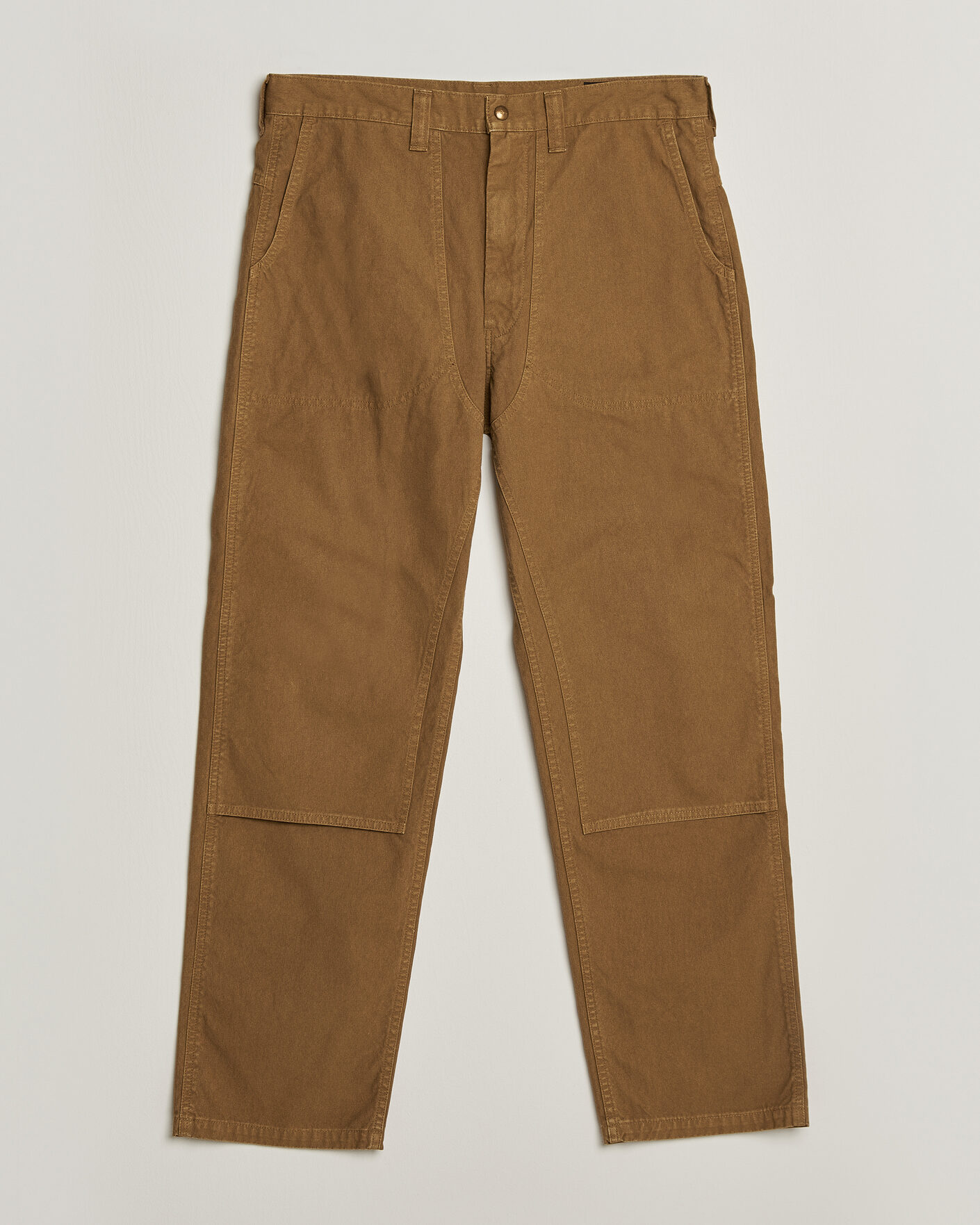 Herre | Bukser | orSlow | Double Knee Work Trousers Brown