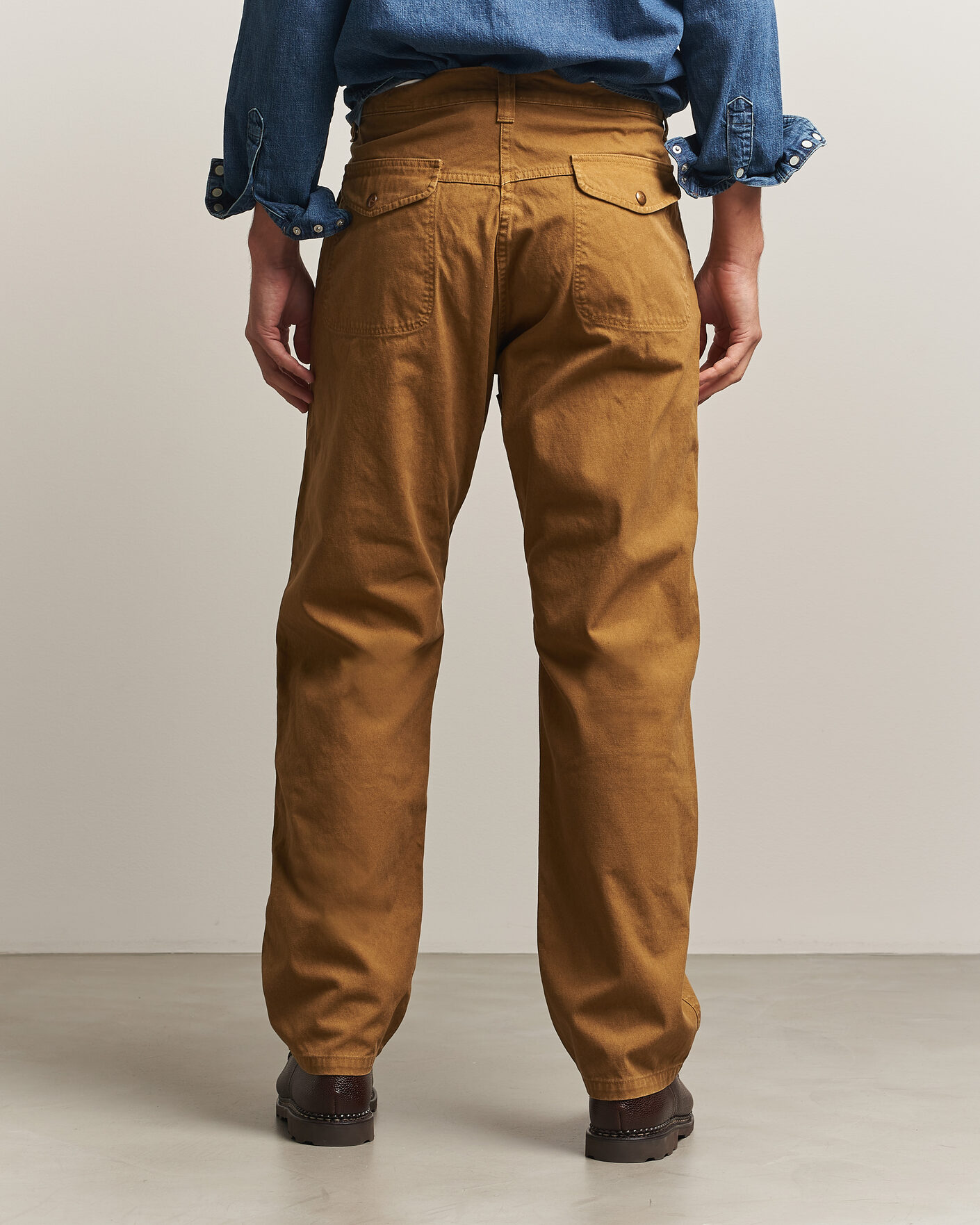 Herre | Bukser | orSlow | Double Knee Work Trousers Brown
