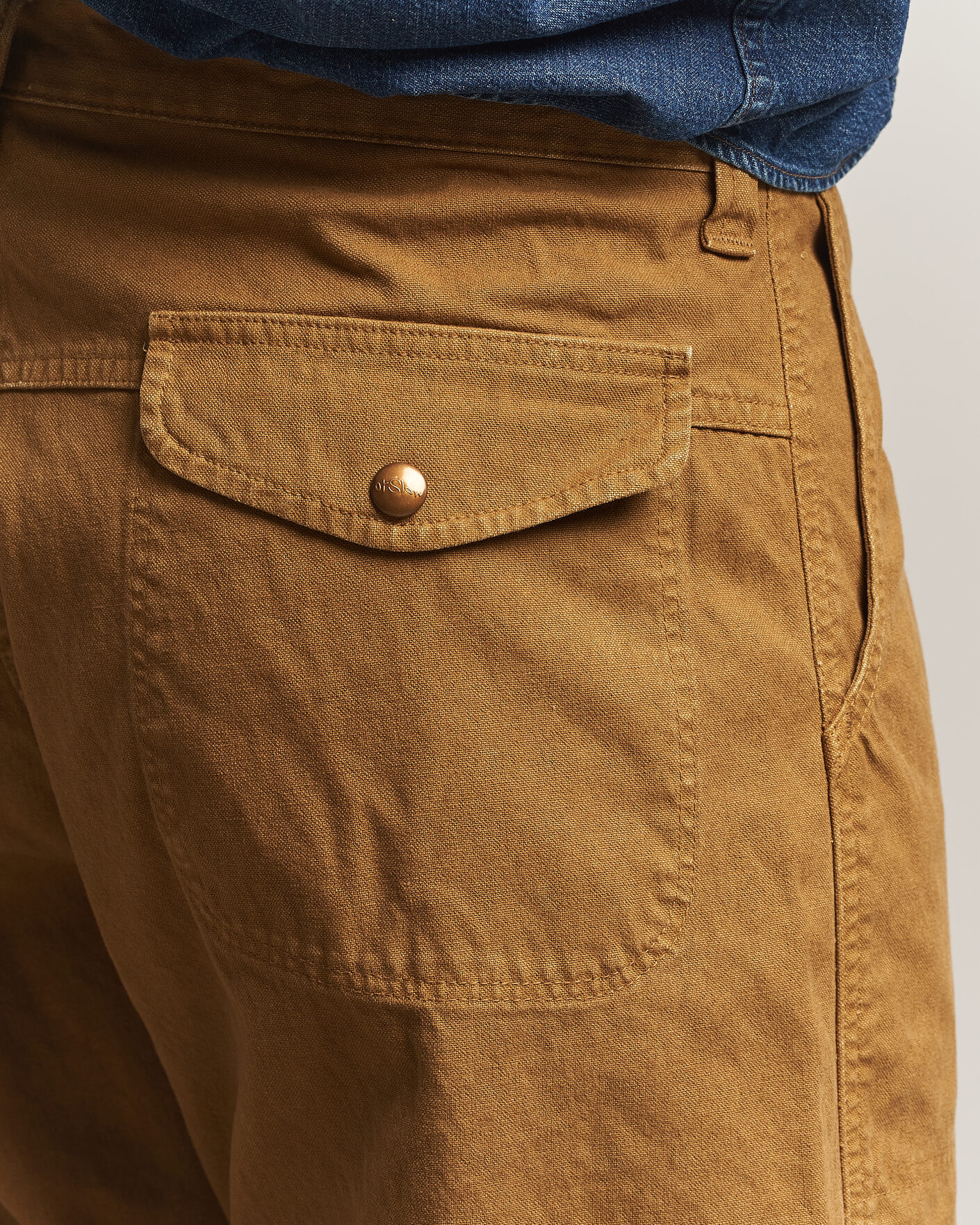 Herre | Bukser | orSlow | Double Knee Work Trousers Brown