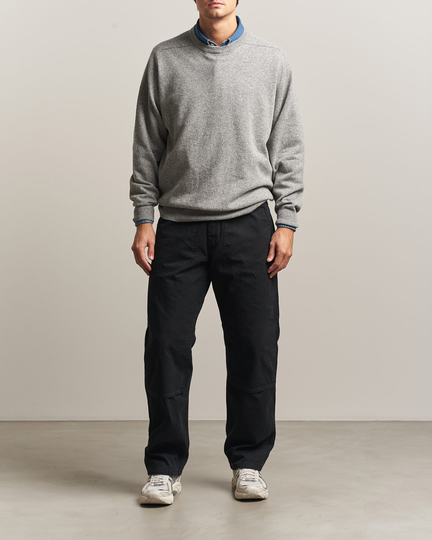 Herre | Bukser | orSlow | Double Knee Work Trousers Black