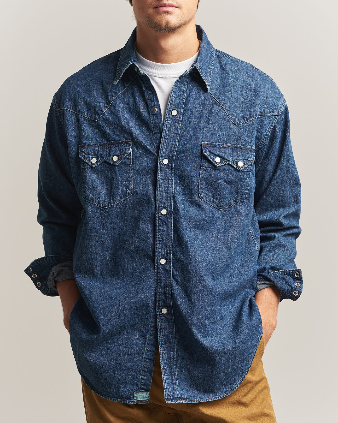Herre | Skjorter | orSlow | Denim Western Shirt Vintage Indigo