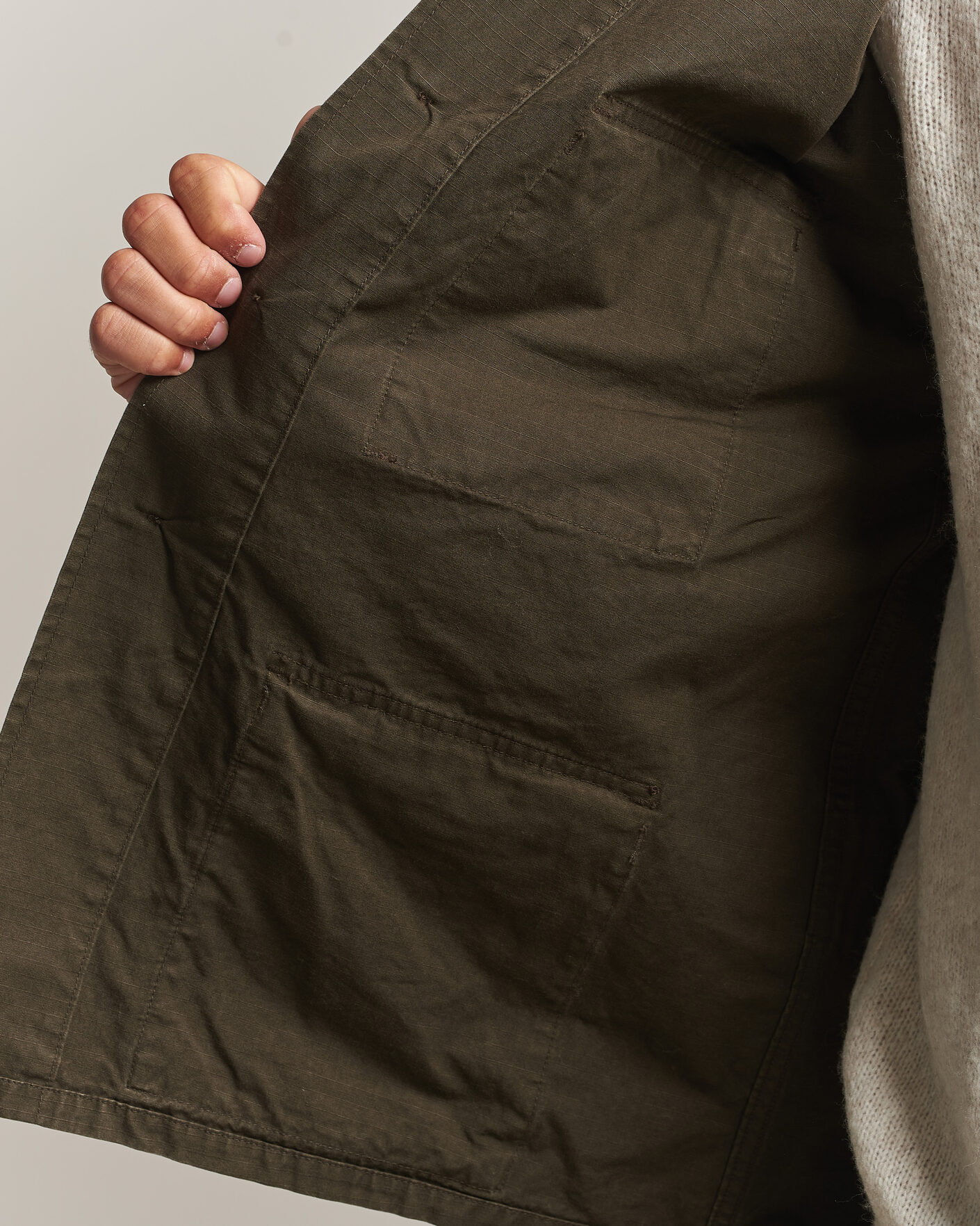 Herre | Jakker | orSlow | B.D.U. Stone Washed Jacket Coffee Brown