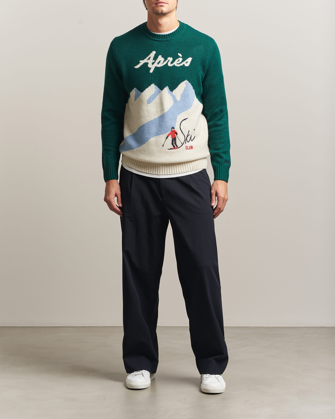 Herre | Gensere | MC2 Saint Barth | Bombardino Printed Sweater Apres Ski Club