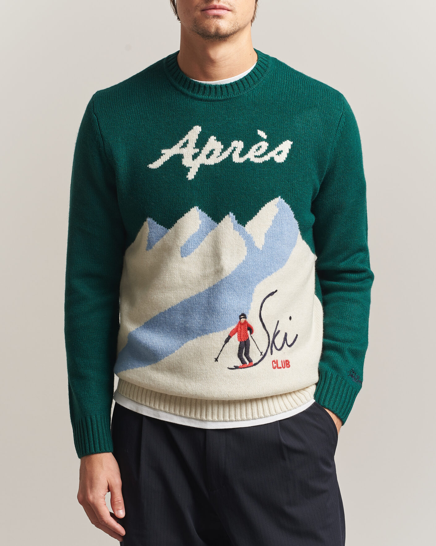 Herre | Gensere | MC2 Saint Barth | Bombardino Printed Sweater Apres Ski Club