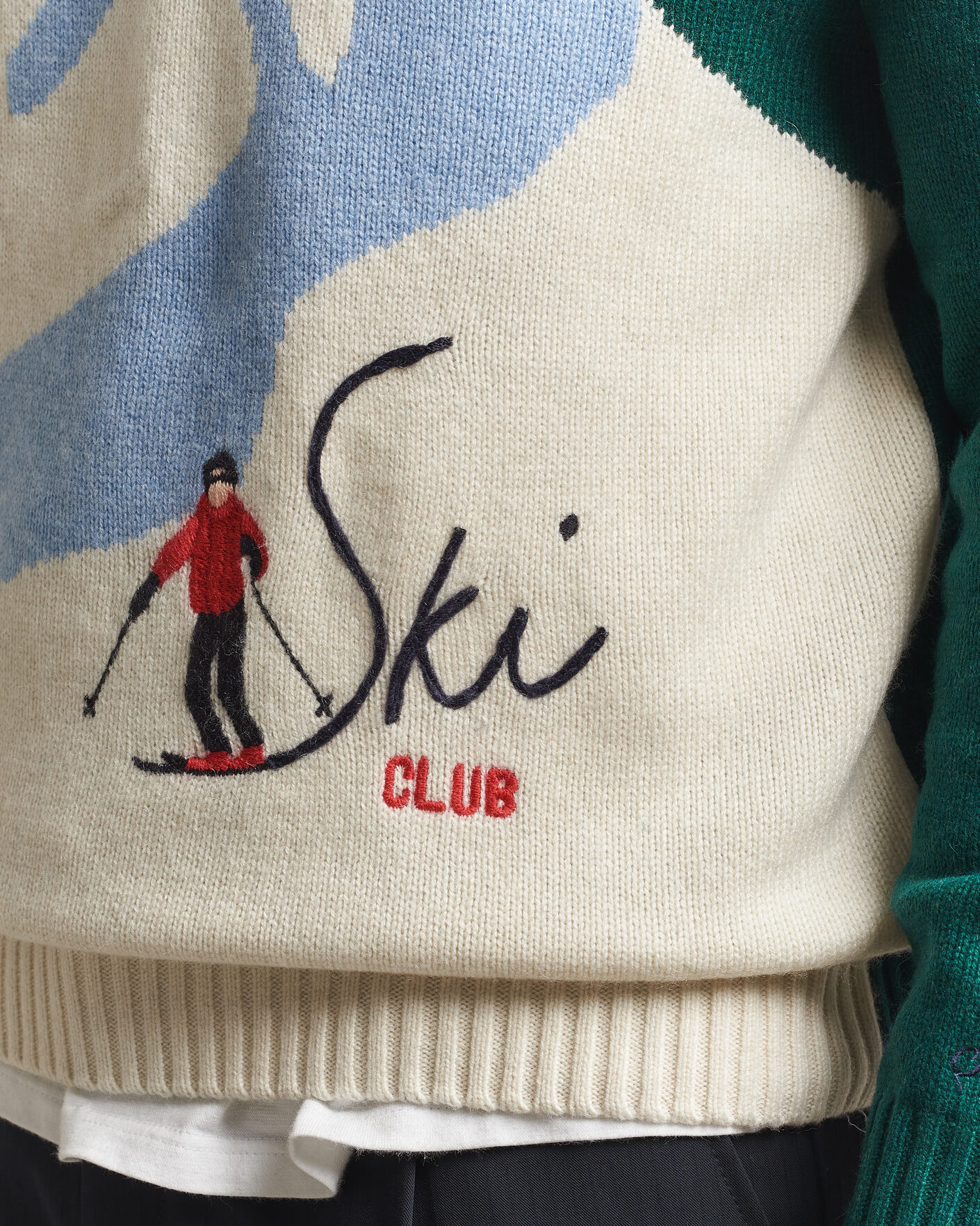 Herre | Gensere | MC2 Saint Barth | Bombardino Printed Sweater Apres Ski Club