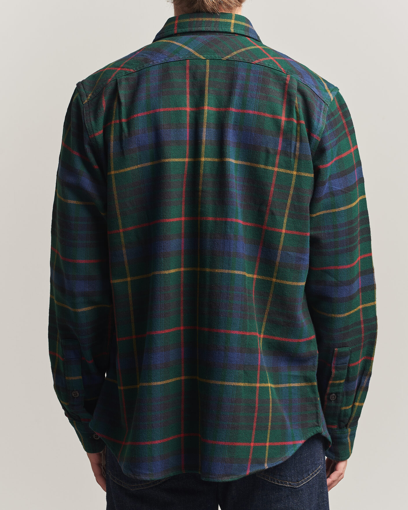 Herre | Skjorter | Filson | Vintage Flannel Work Shirt Green/Navy