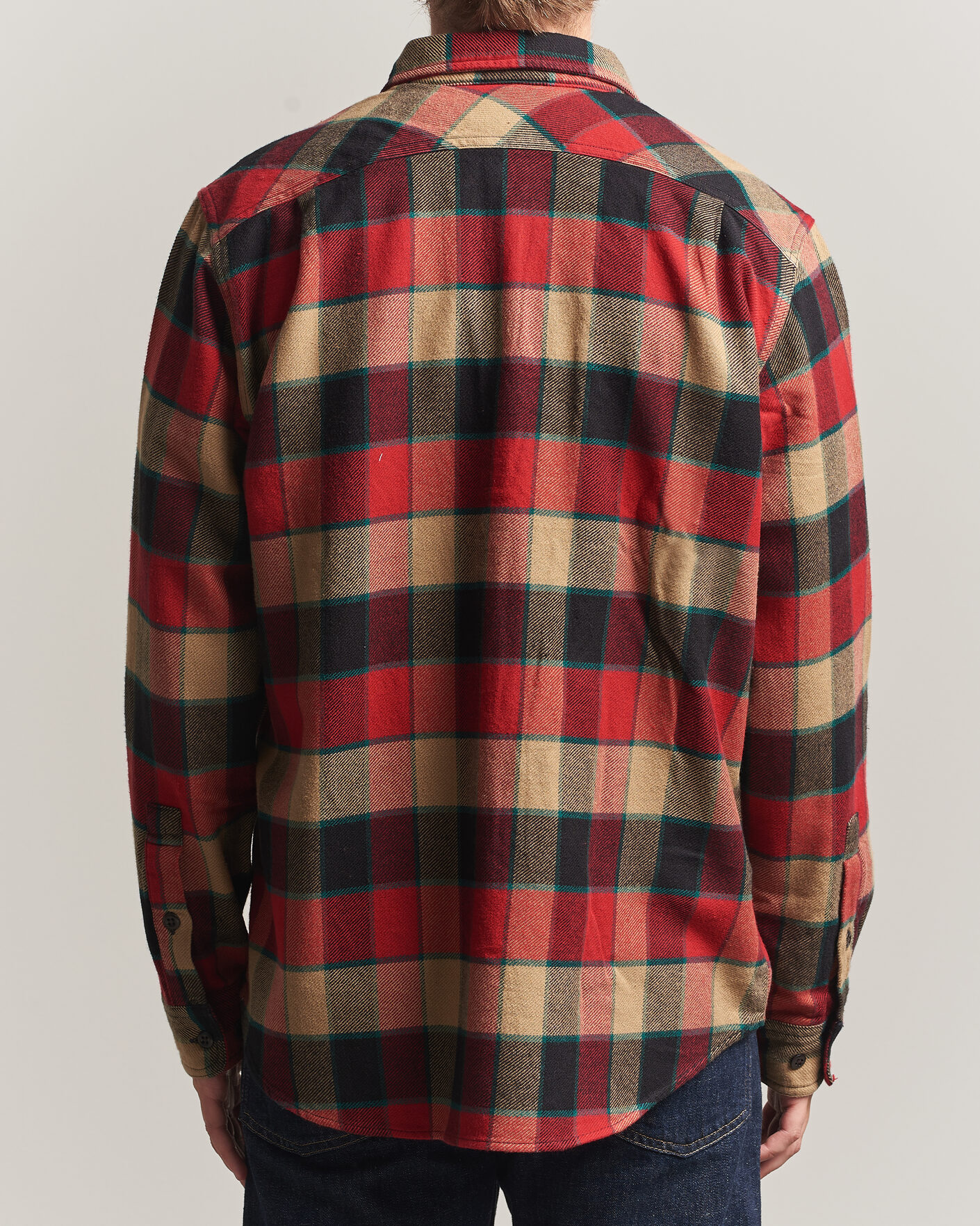 Herre | Skjorter | Filson | Vintage Flannel Work Shirt Red/Cream