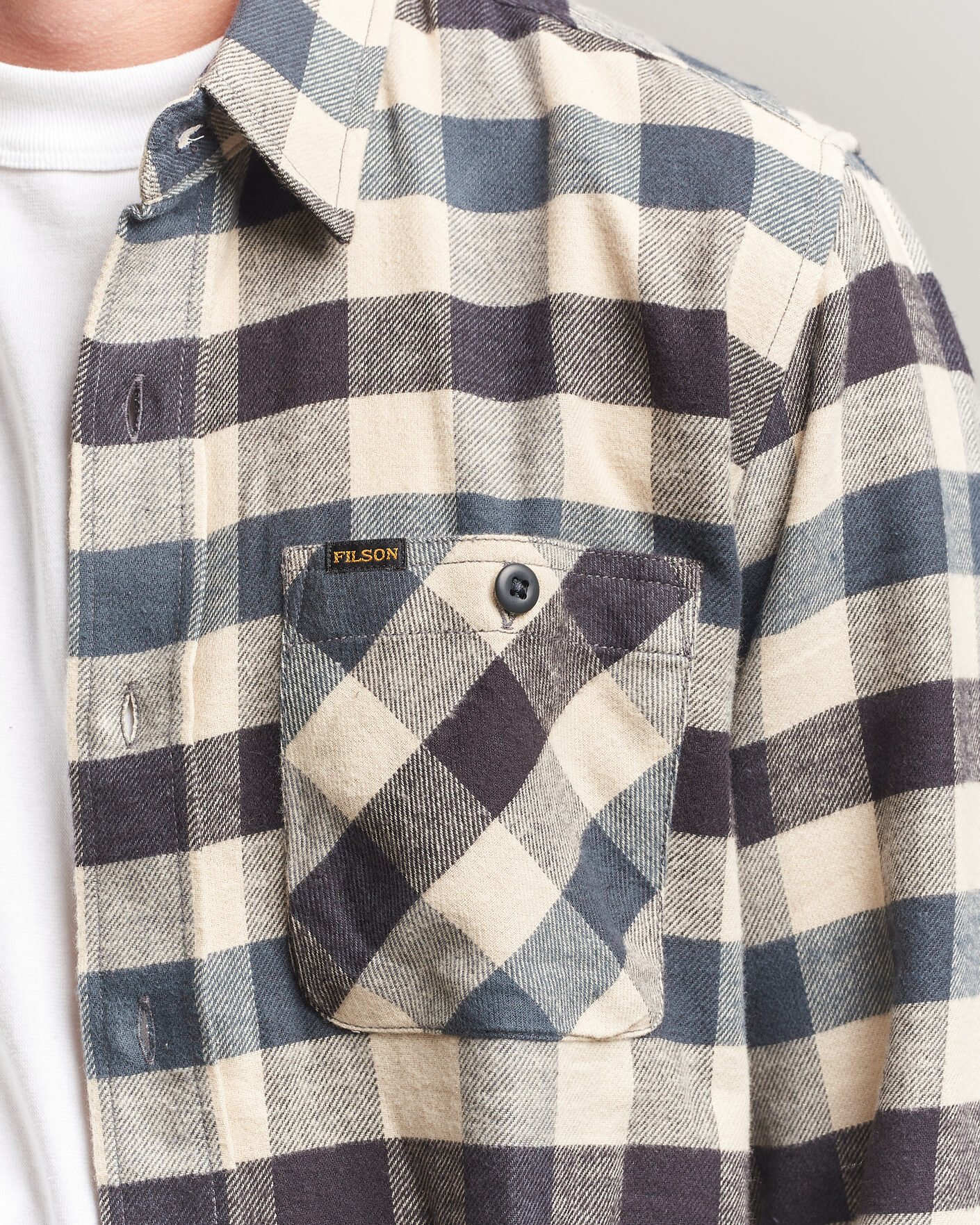 Herre | Skjorter | Filson | The Rangeland Flannel Shirt Charcoal