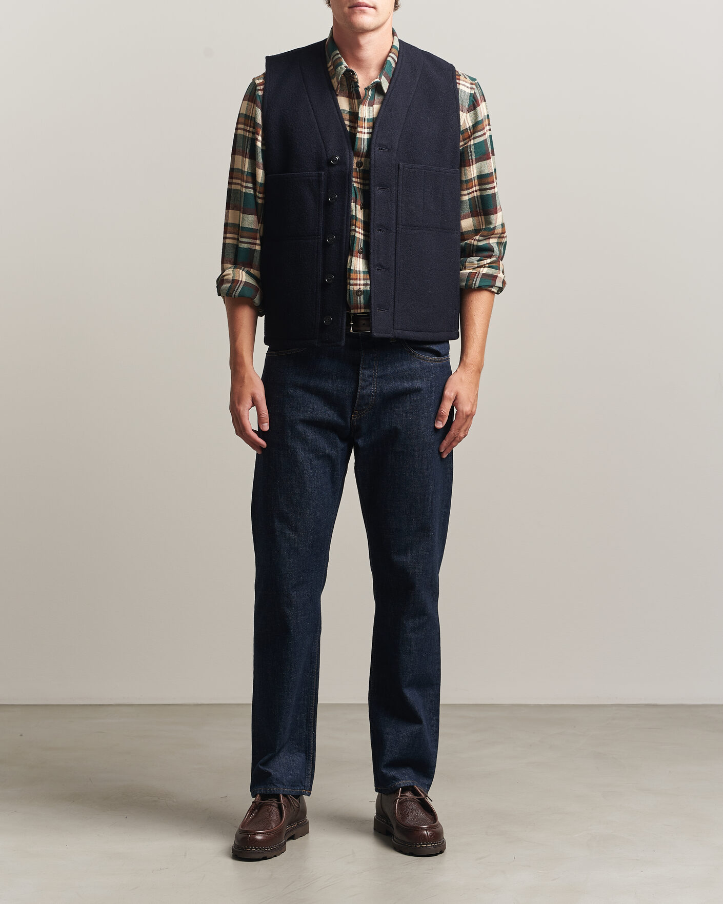 Herre | Vester | Filson | Mackinaw Wool Vest Navy