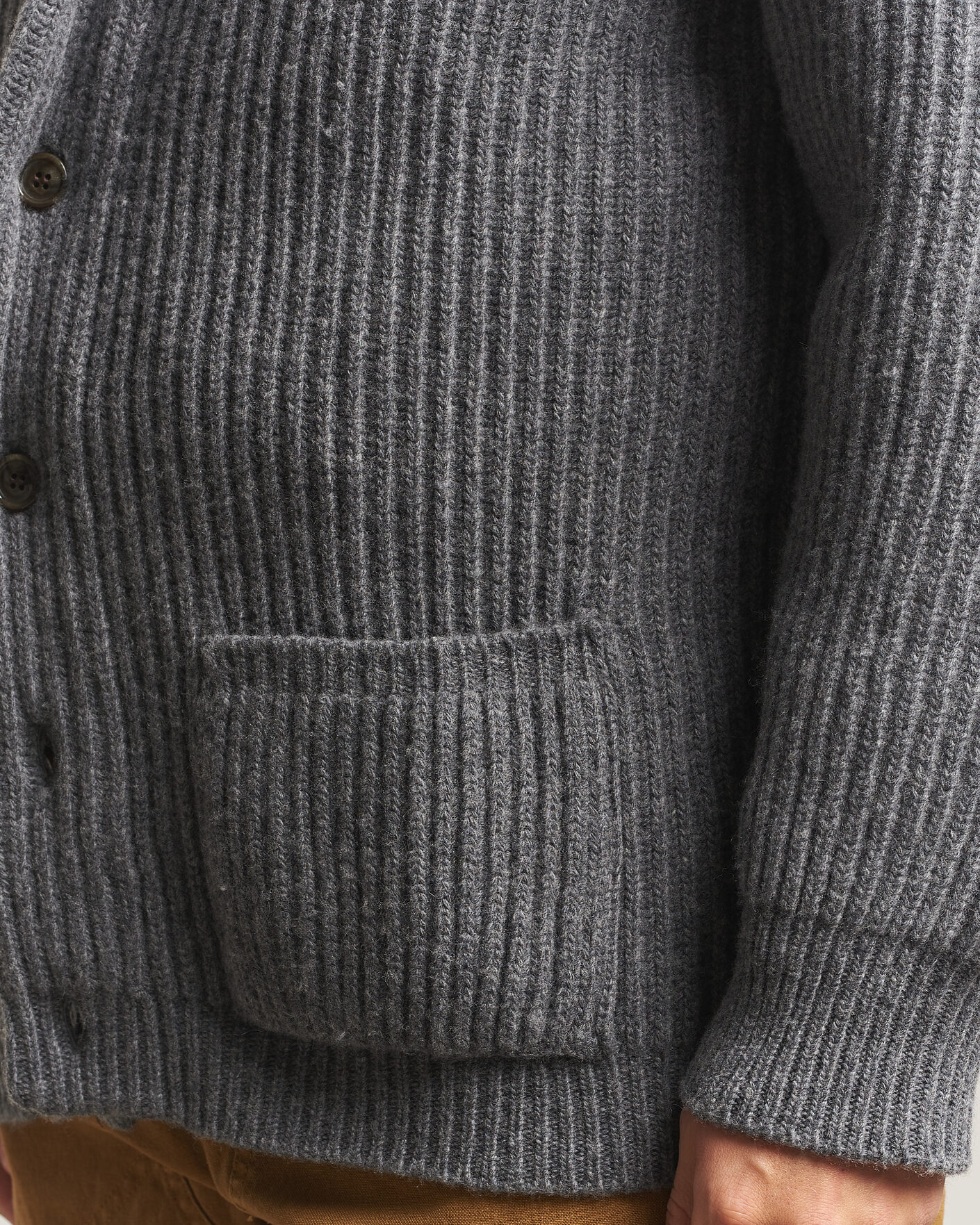 Herre | Gensere | Filson | Bristol Cardigan Sweater Medium Grey Melange