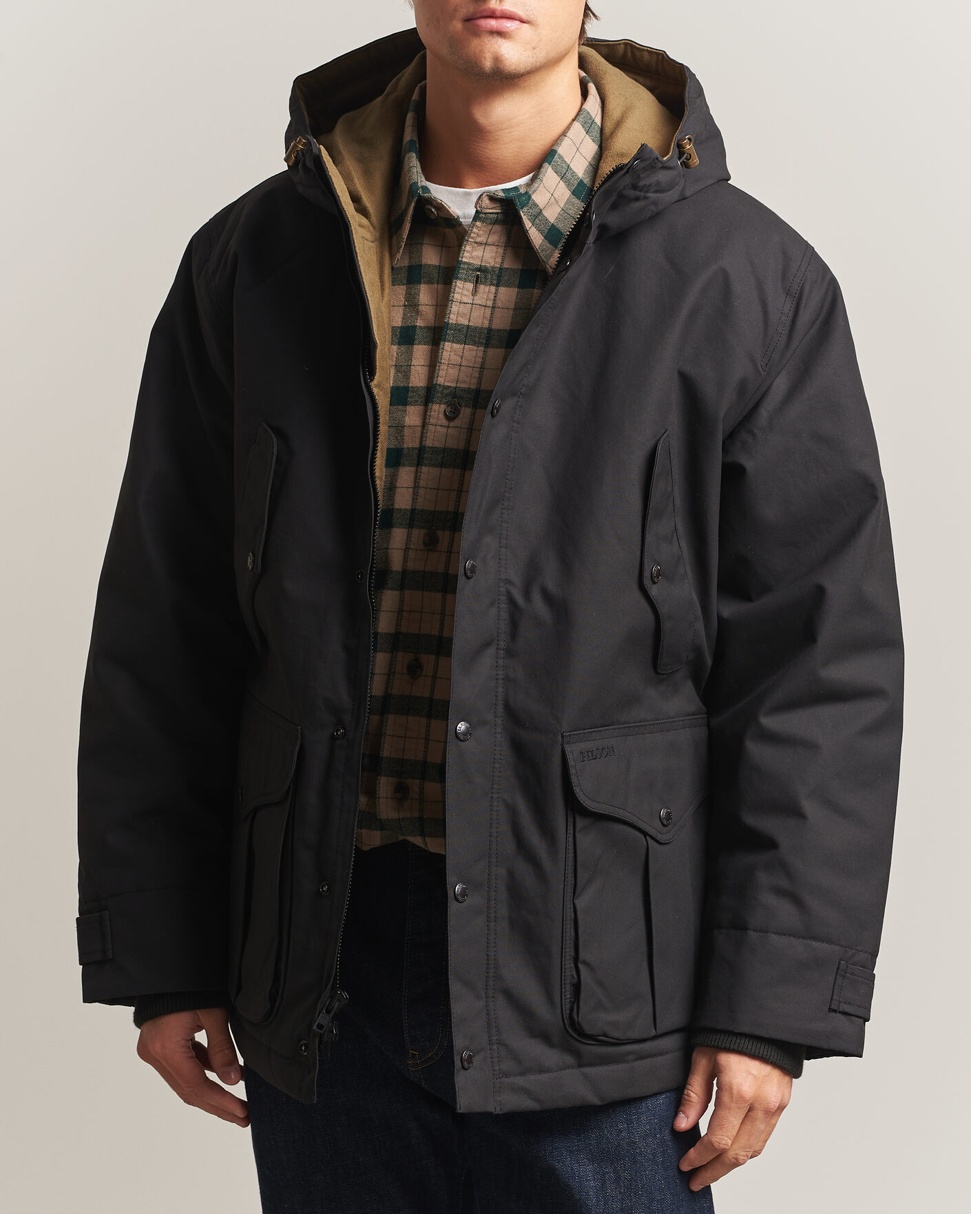 Herre | Jakker | Filson | Waxed Mountain Parka Black