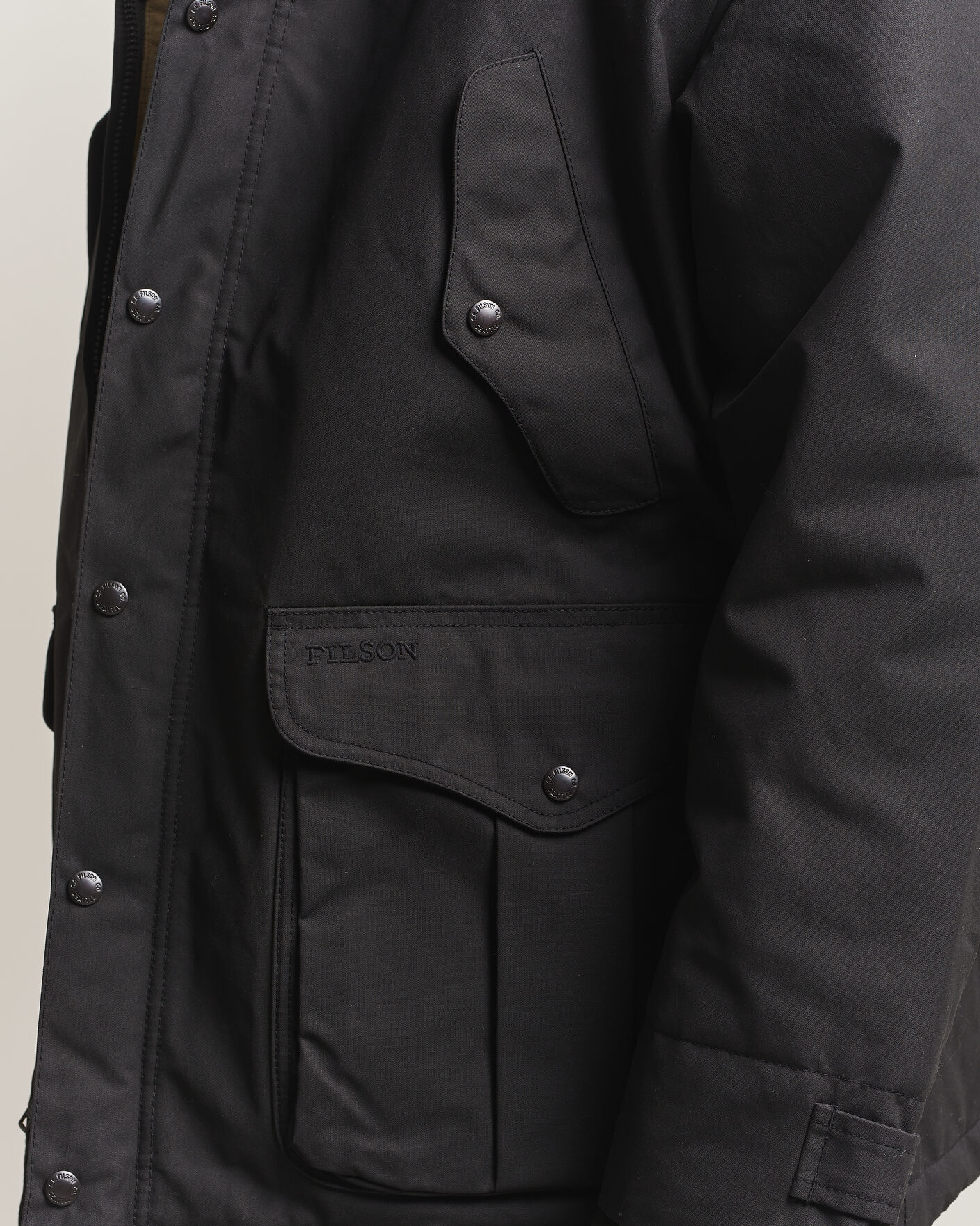 Herre | Jakker | Filson | Waxed Mountain Parka Black