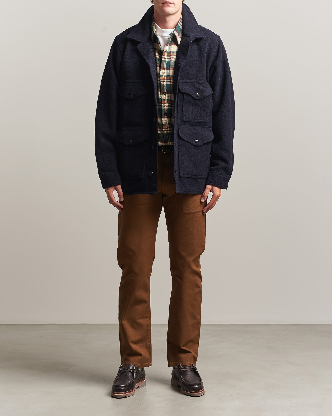 Herre | Jakker | Filson | Mackinaw Wool Cruiser Dark Navy