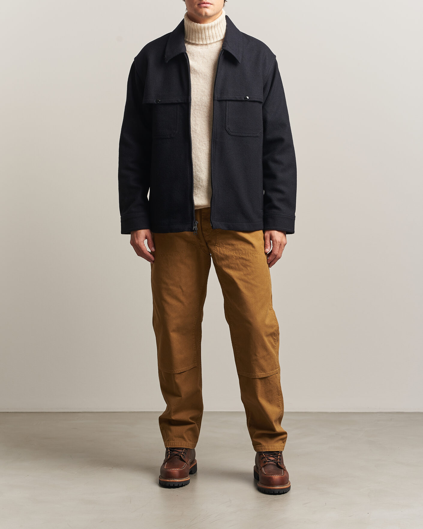 Herre | Jakker | Filson | Wool Cruiser Jac Shirt Dark Navy