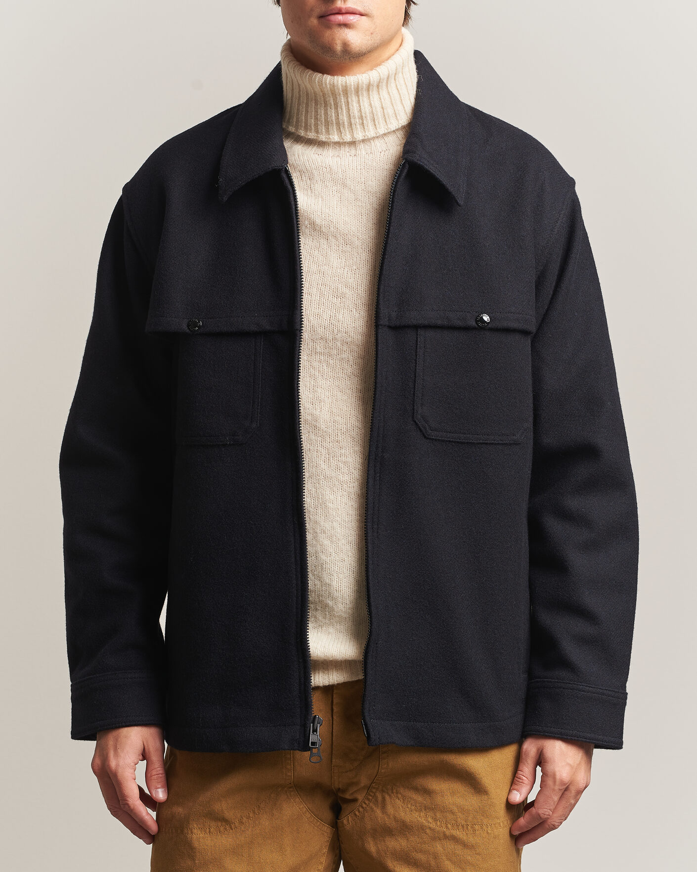 Herre | Jakker | Filson | Wool Cruiser Jac Shirt Dark Navy