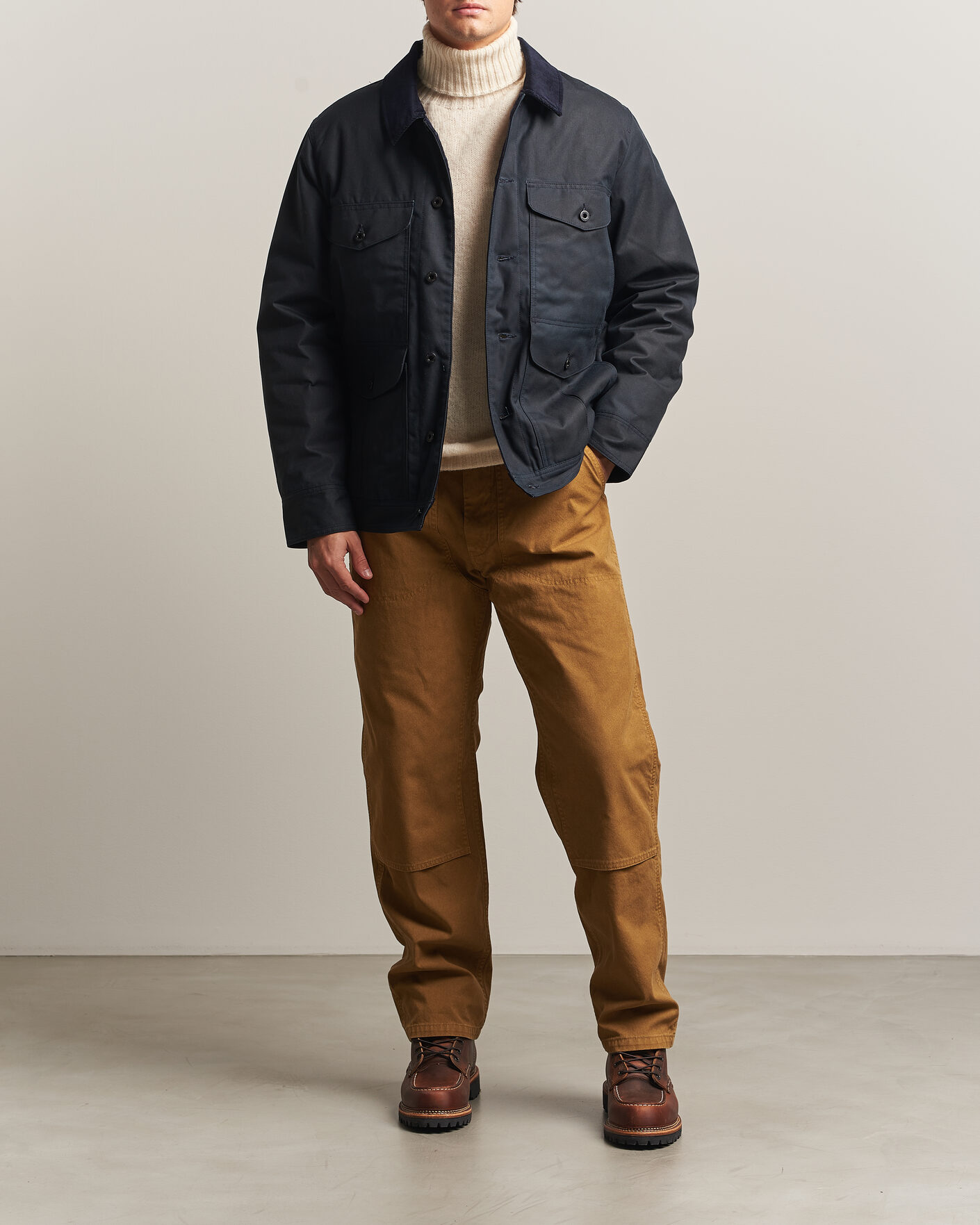 Herre | Jakker | Filson | Journeyman Cotton Shelter Cloth Jacket Harbor Blue