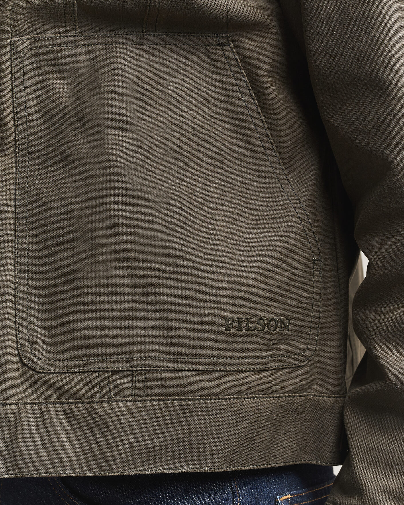 Herre | Jakker | Filson | Short Lined Tin Cloth Cruiser Beluga