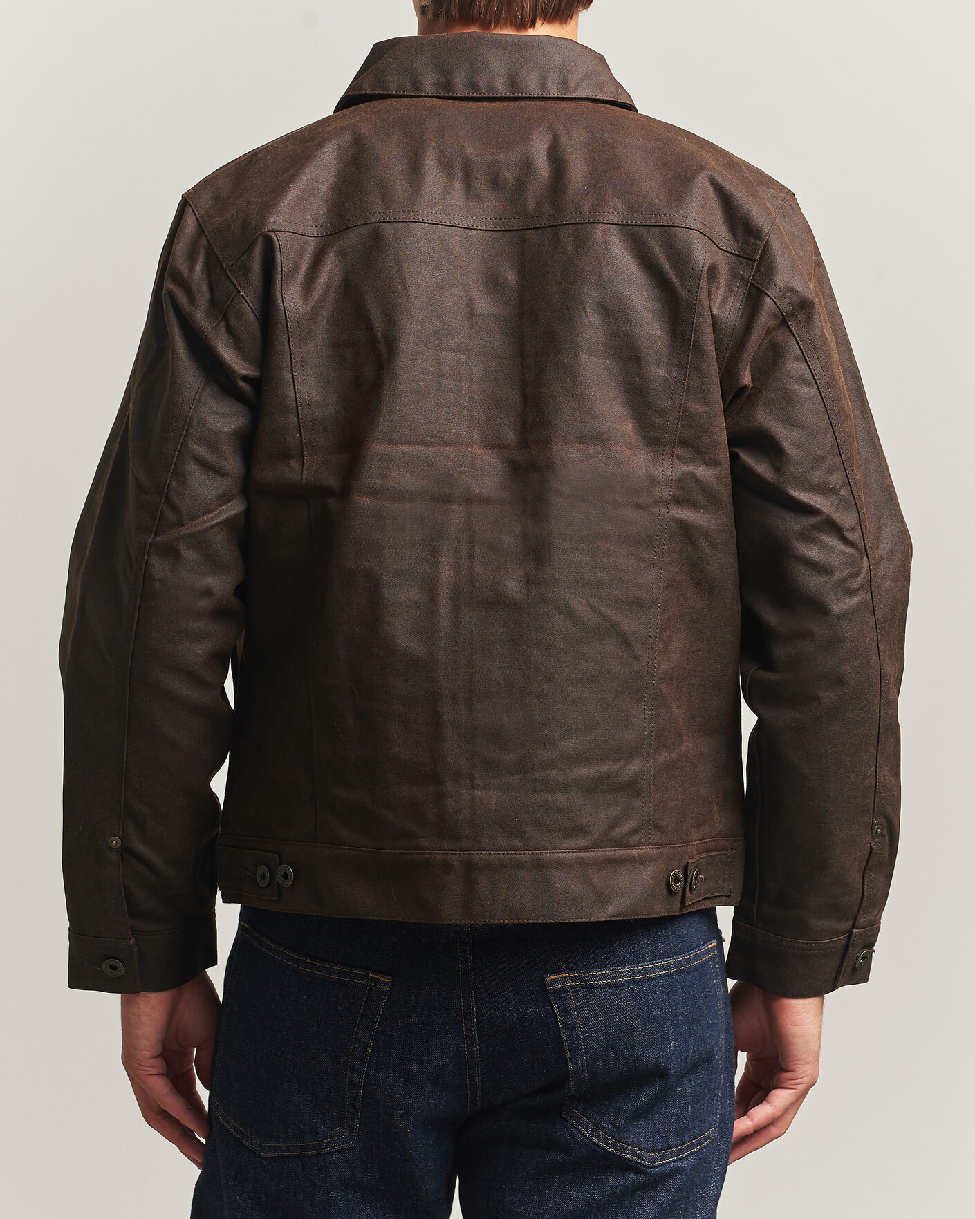 Herre | Jakker | Filson | Short Lined Tin Cloth Cruiser Dark Brown