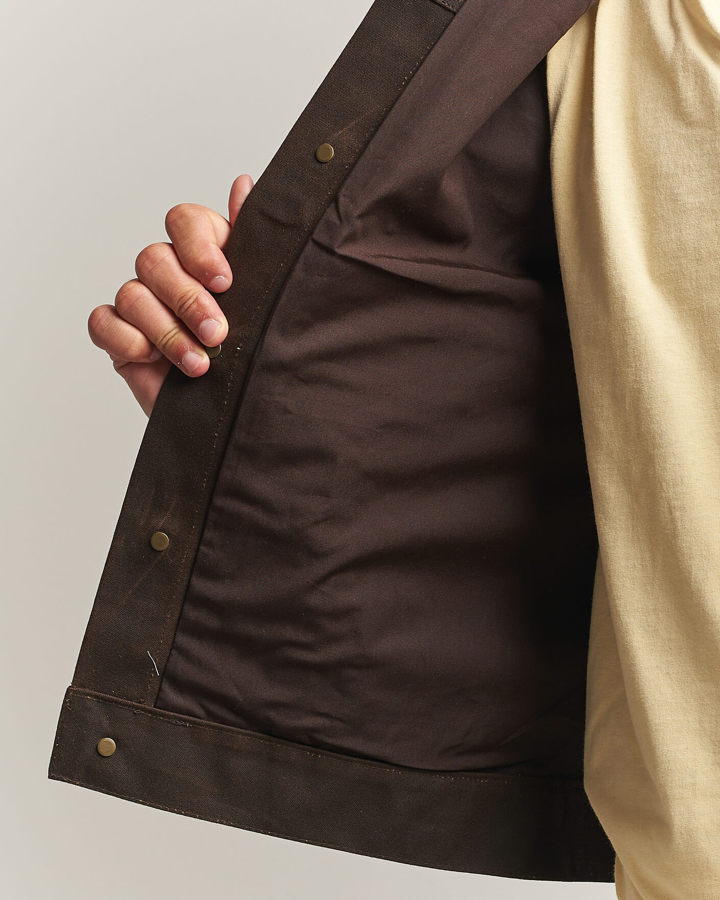Herre | Jakker | Filson | Short Lined Tin Cloth Cruiser Dark Brown