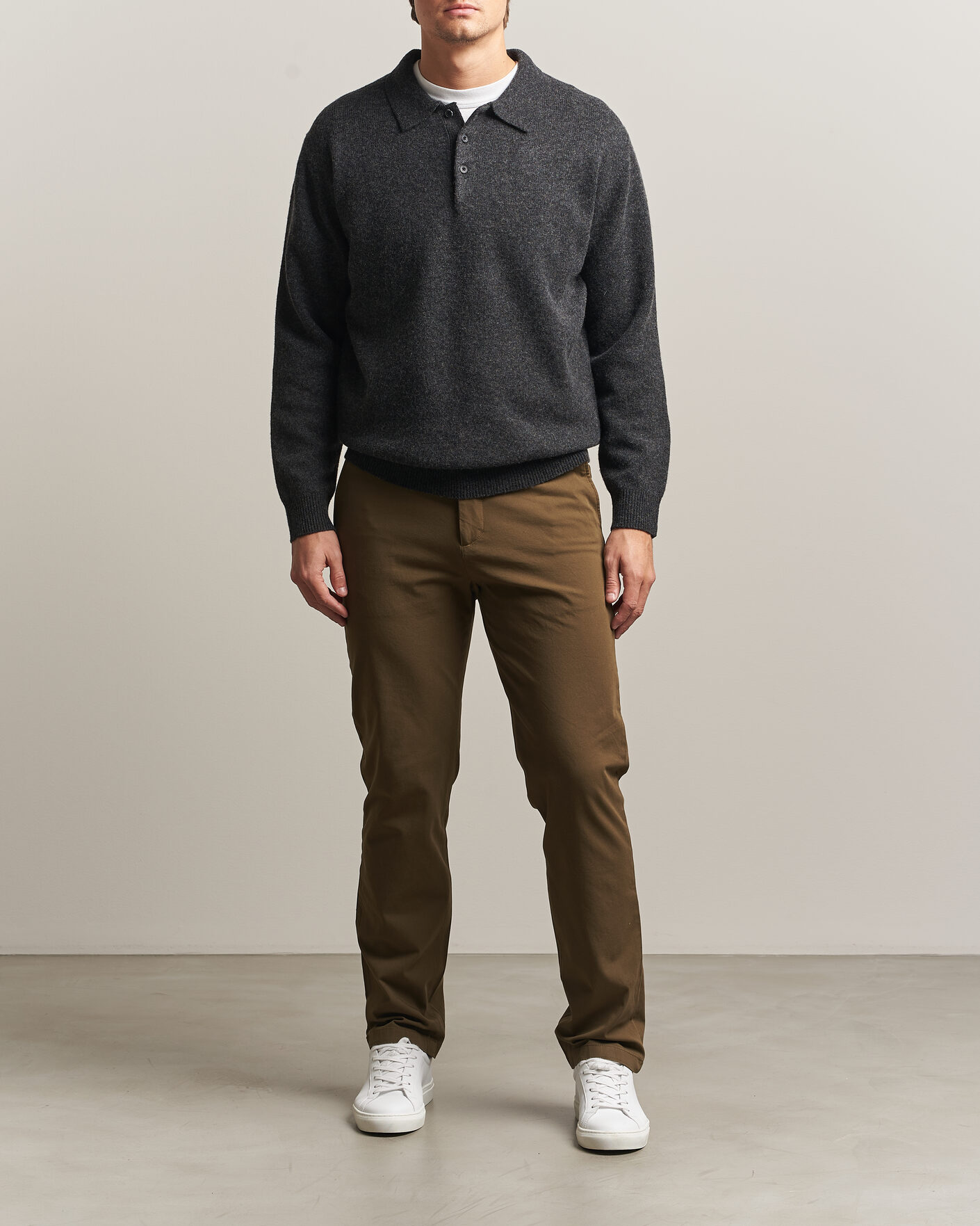 Herre | Bukser | Dockers | Cotton Slim Chino Dark Moss