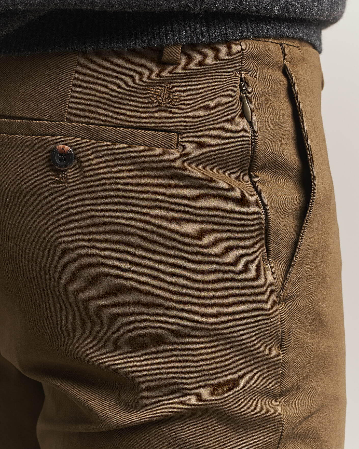 Herre | Bukser | Dockers | Cotton Slim Chino Dark Moss