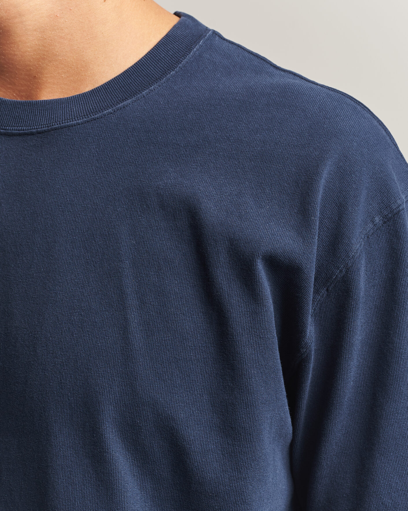 Herre | T-Shirts | Drake's | Short Sleeve Hiking T-Shirt Navy