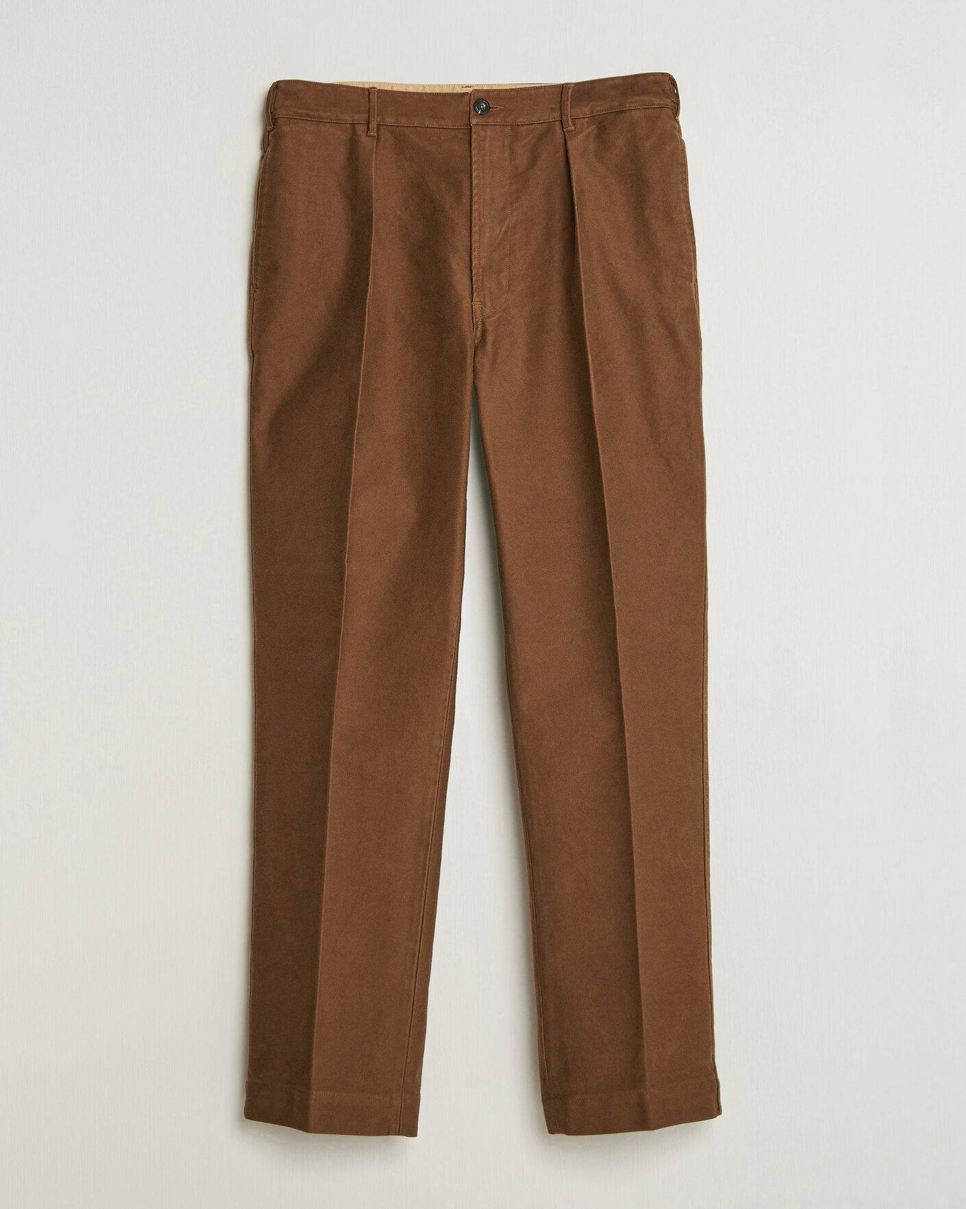 Herre | Bukser | Drake's | MKIV Japanese Moleskin Games Trousers Brown