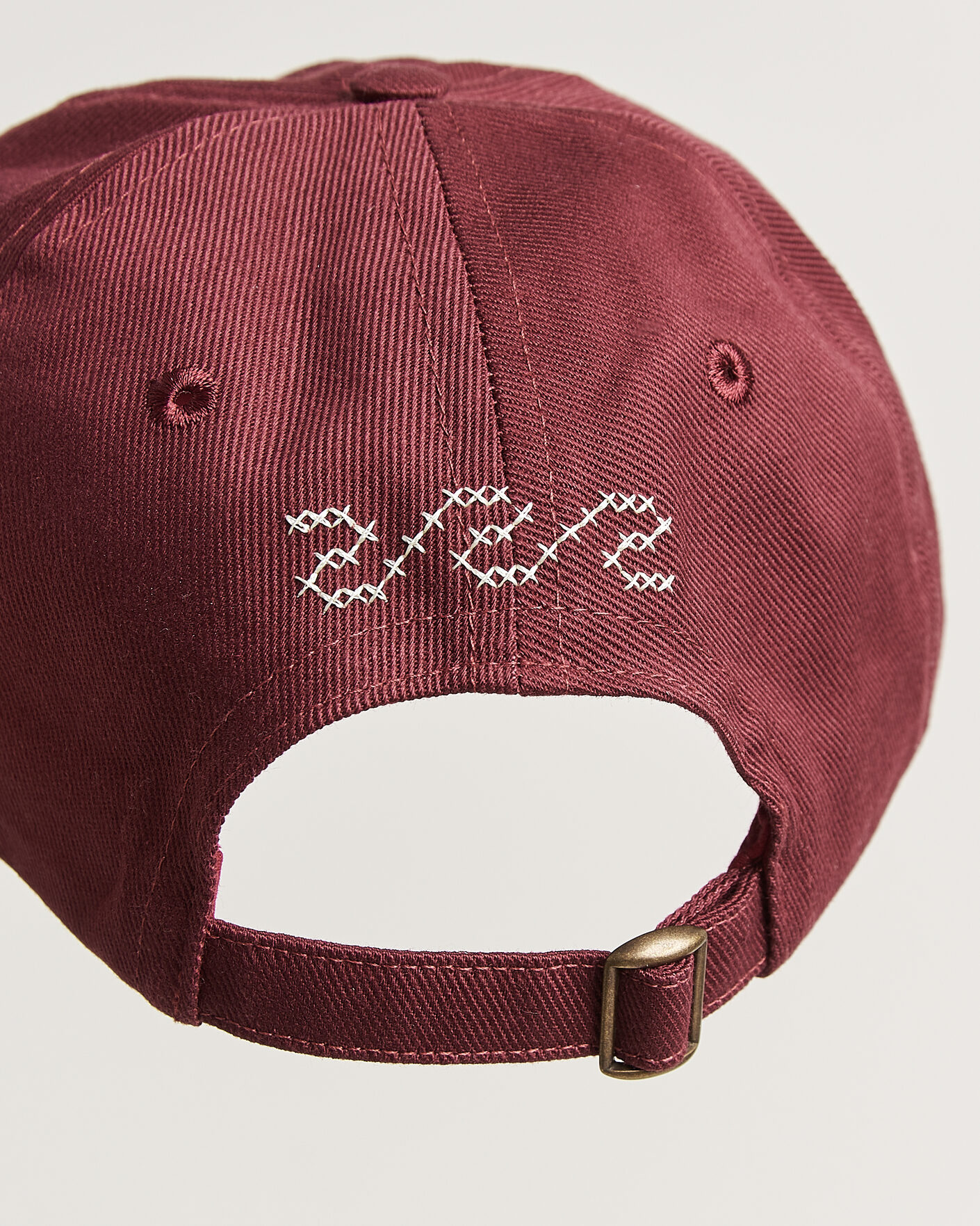 Herre | Hatter og capser | Drake's | Cross Stitch D Twill Baseball Cap Burgundy