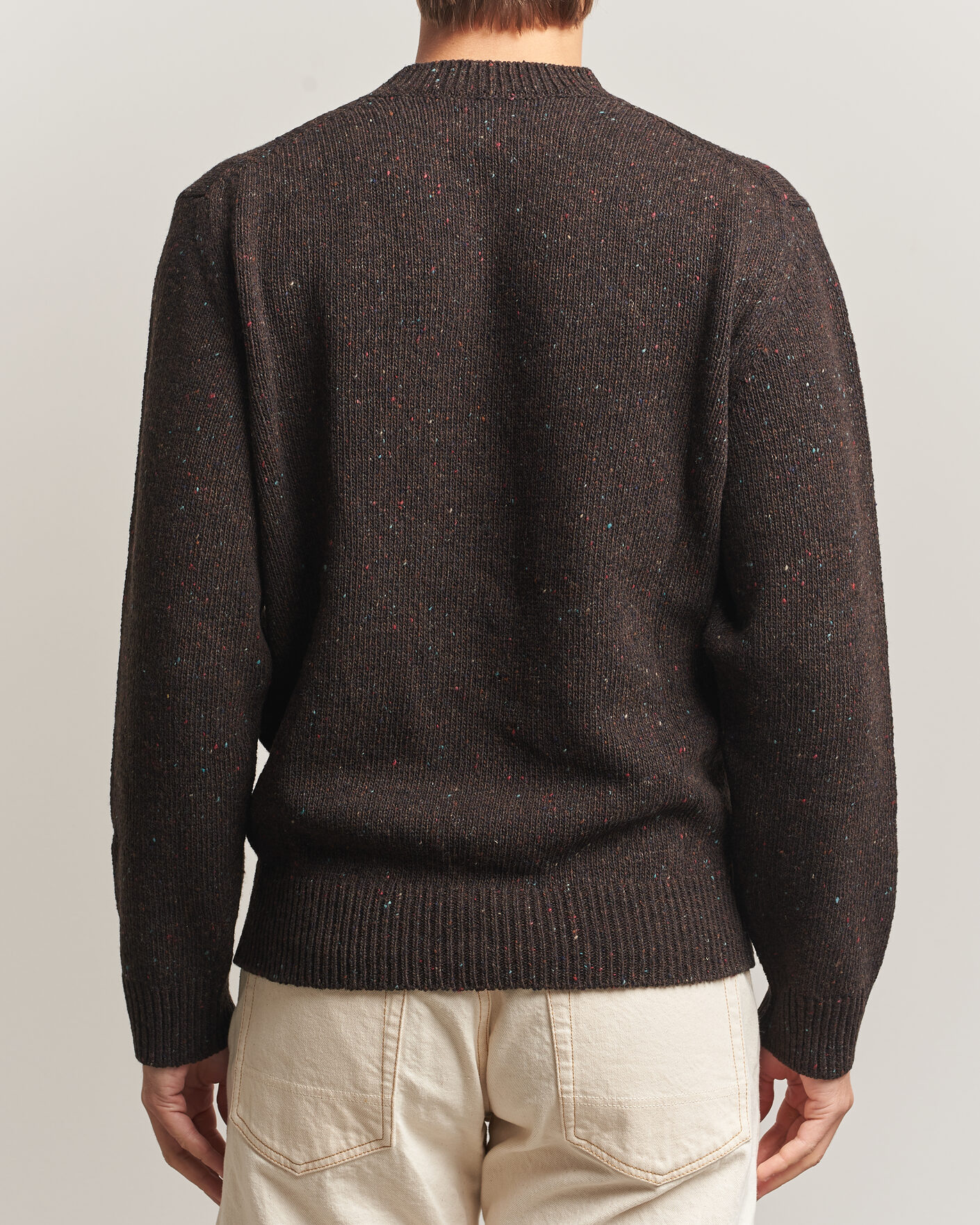 Herre | Gensere | Drake's | Donegal Crewneck Brown