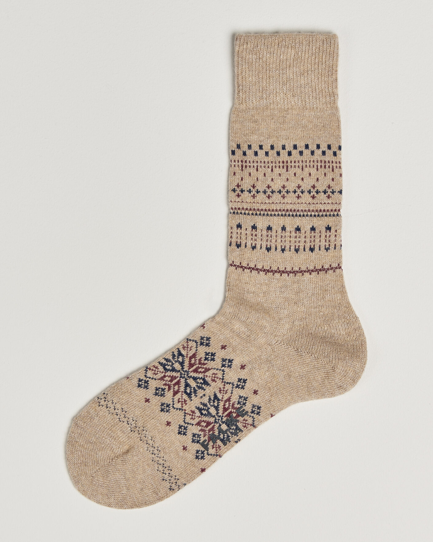 Herre | Undertøy | Falke | Sky Limit Fairisle Socks Beige Melange