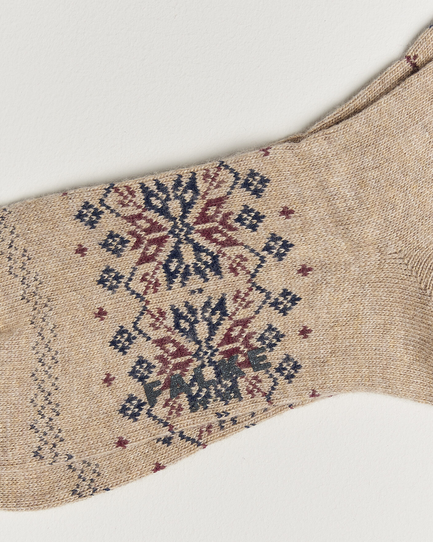 Herre | Undertøy | Falke | Sky Limit Fairisle Socks Beige Melange