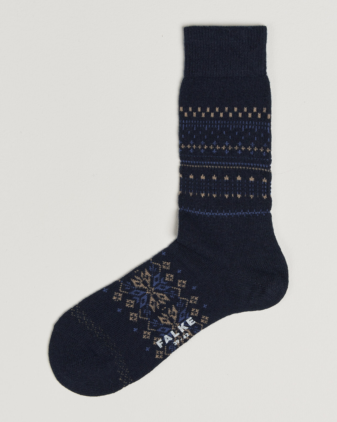Herre | Undertøy | Falke | Sky Limit Fairisle Socks Space Blue