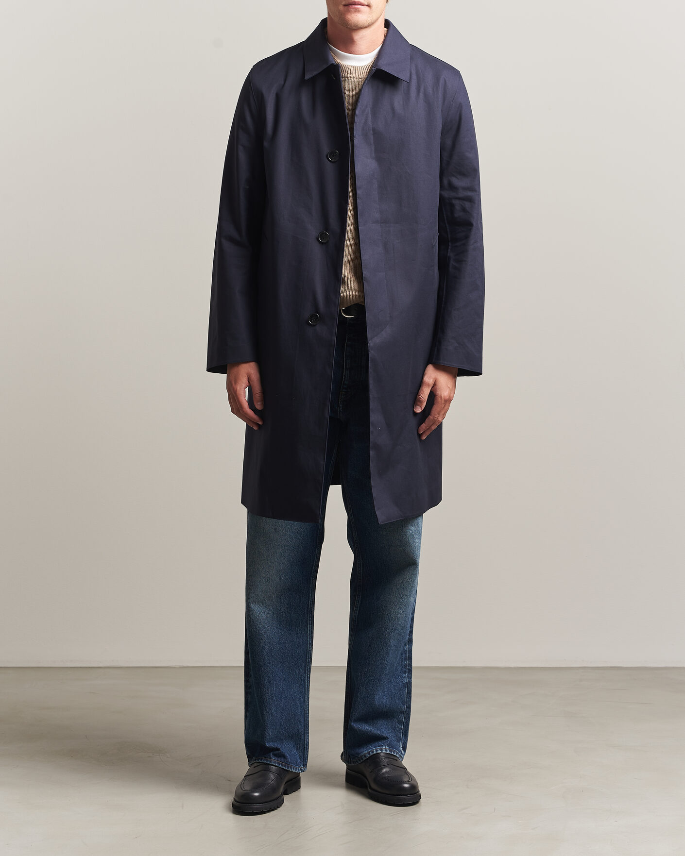 Herre | Jakker | Mackintosh | Dunkeld Car Coat Navy