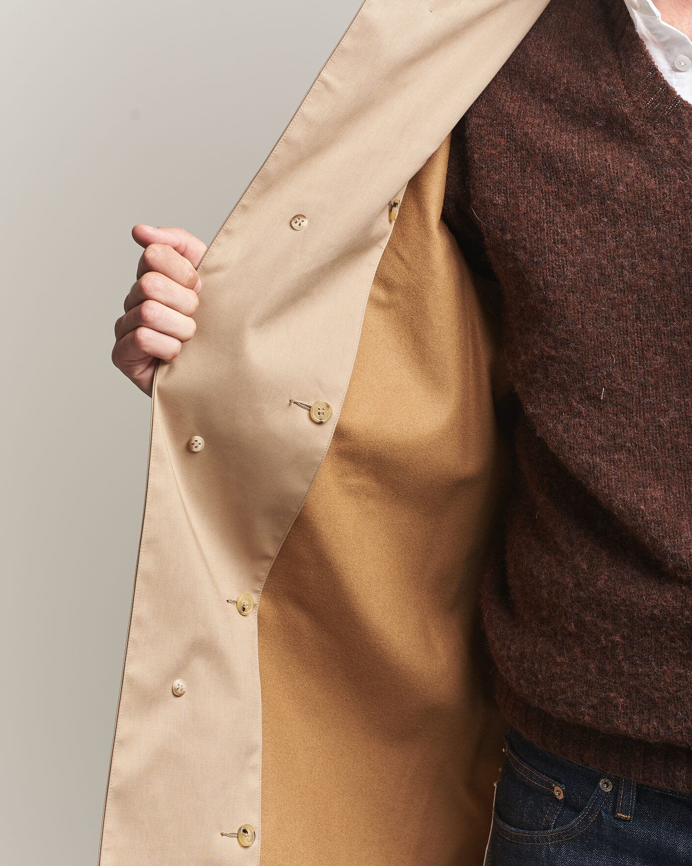 Herre | Jakker | Mackintosh | Dunkeld Car Coat Fawn