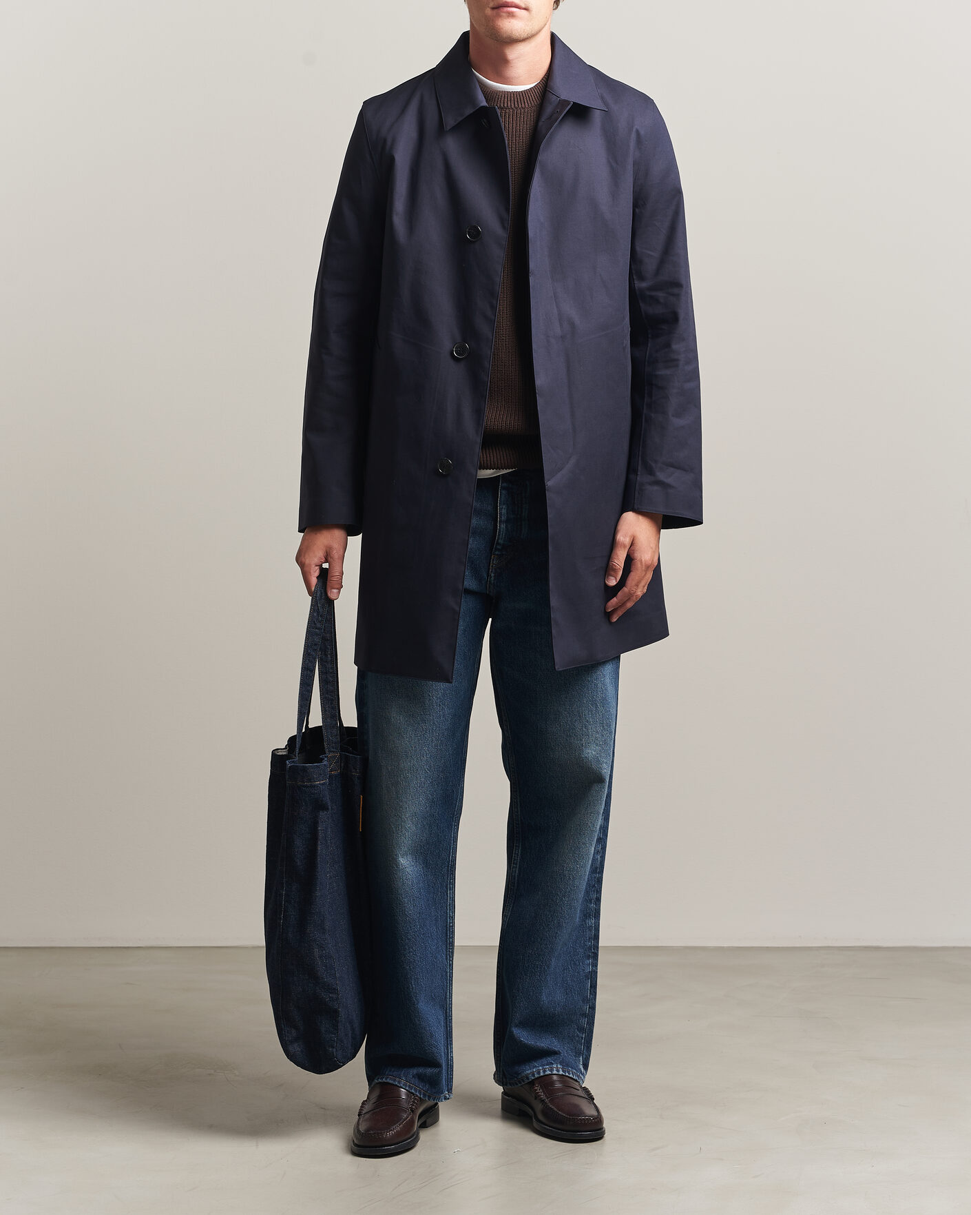 Herre | Jakker | Mackintosh | Dunoon Car Coat Navy
