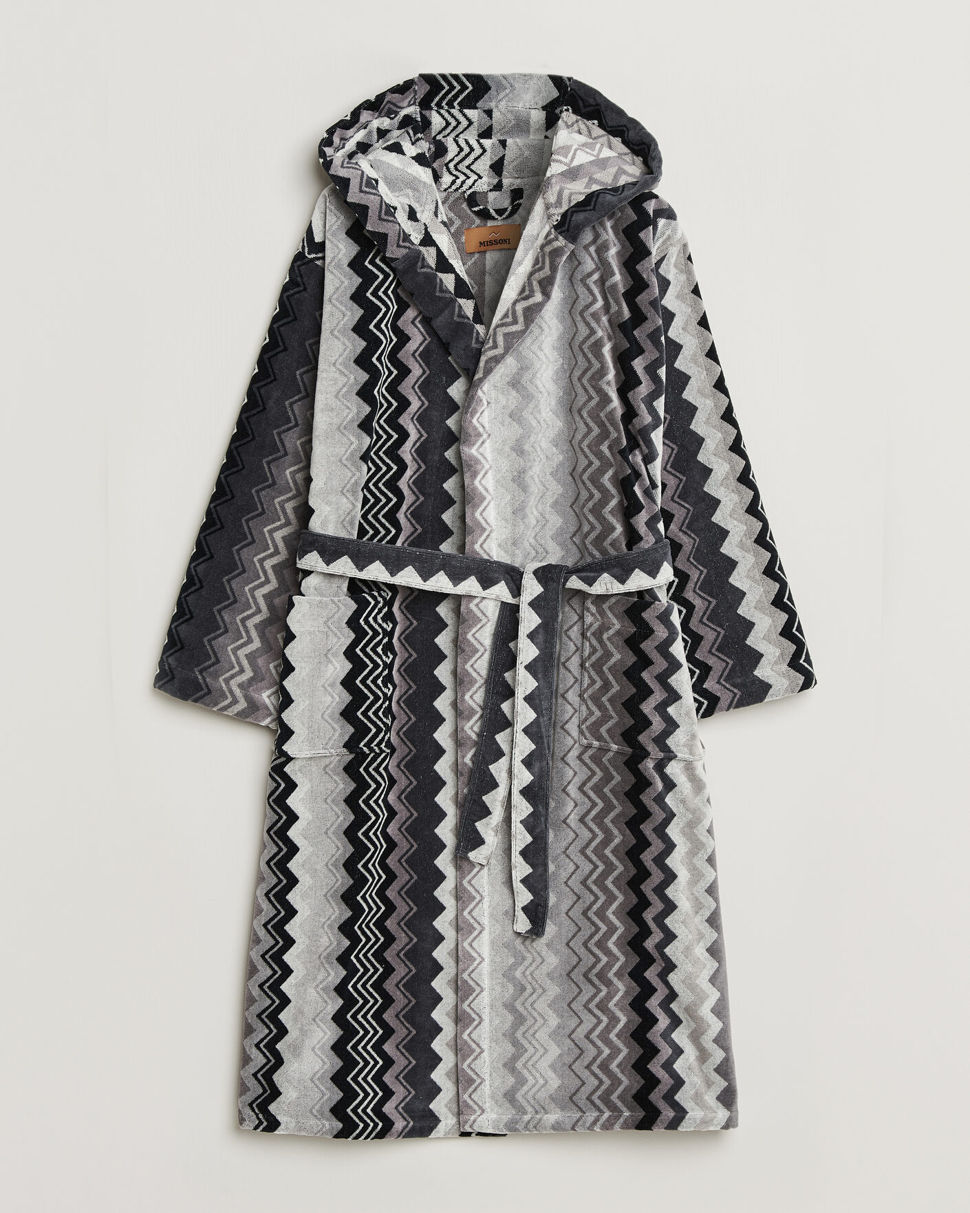 Herre | Pyjamaser og badekåper | Missoni Home | Giacomo Hooded Bathrobe Multi Black