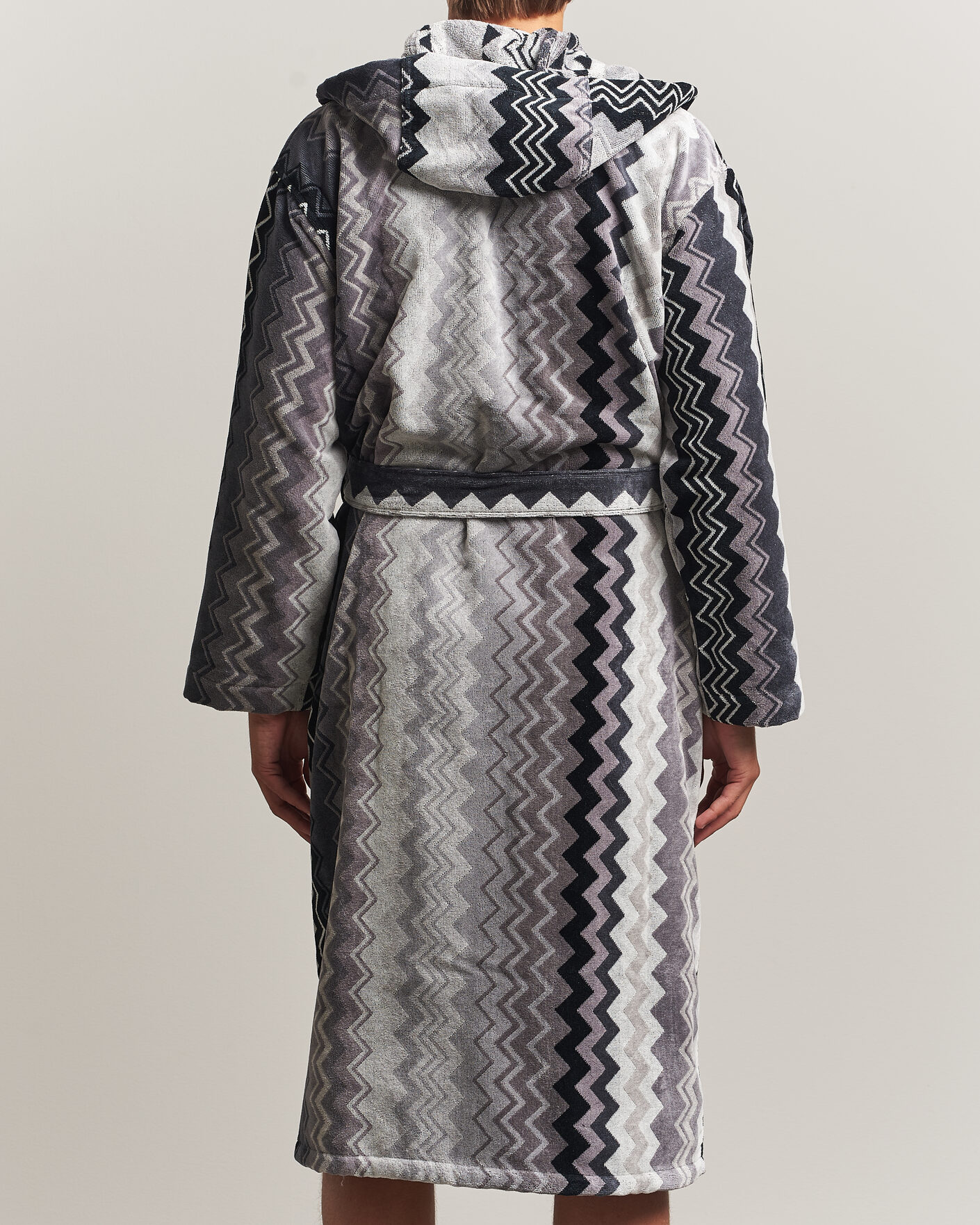 Herre | Pyjamaser og badekåper | Missoni Home | Giacomo Hooded Bathrobe Multi Black