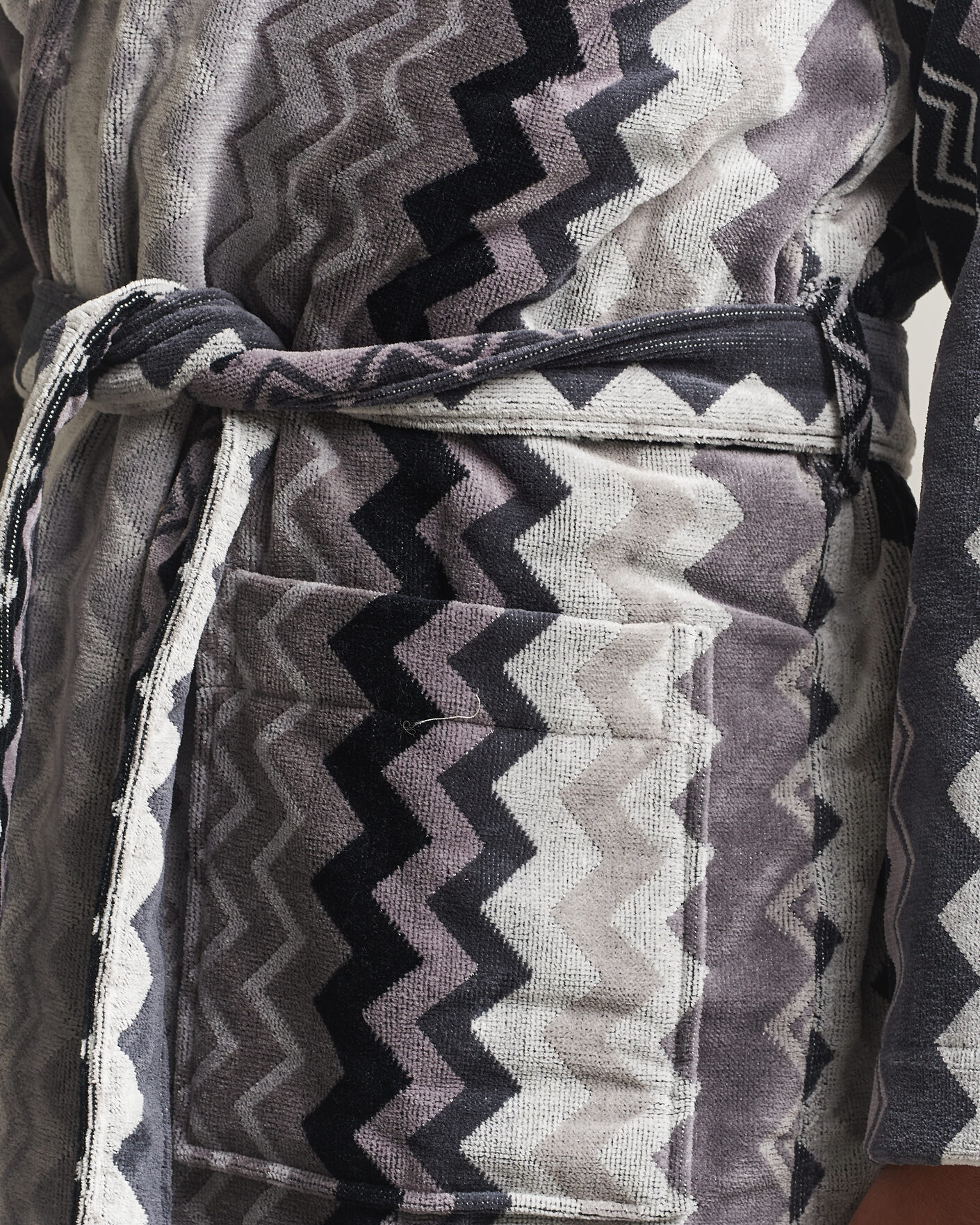 Herre | Pyjamaser og badekåper | Missoni Home | Giacomo Hooded Bathrobe Multi Black