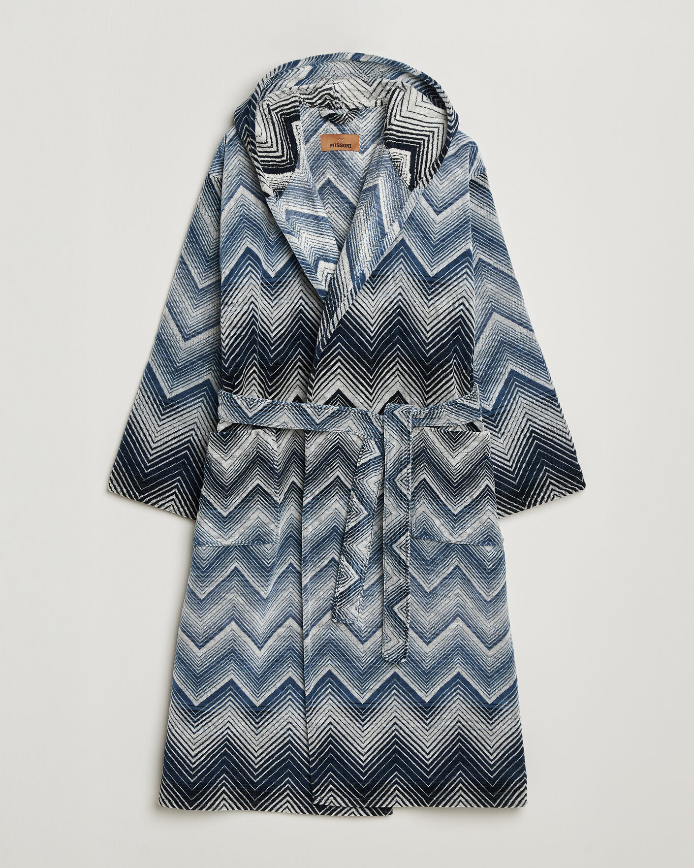 Herre | Pyjamaser og badekåper | Missoni Home | Marea Hooded Bathrobe Multi Blue