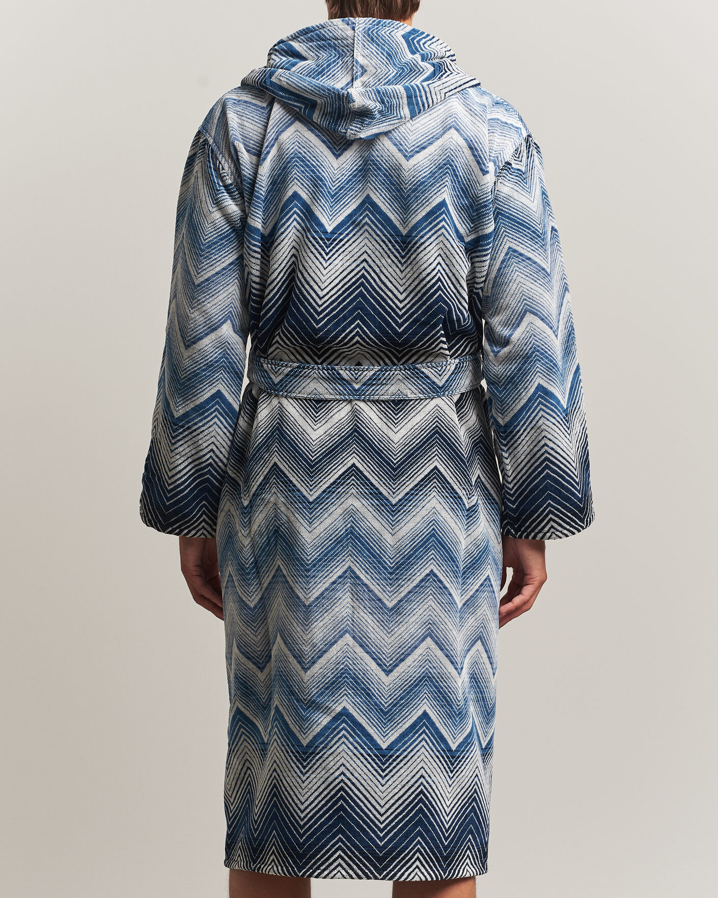 Herre | Pyjamaser og badekåper | Missoni Home | Marea Hooded Bathrobe Multi Blue