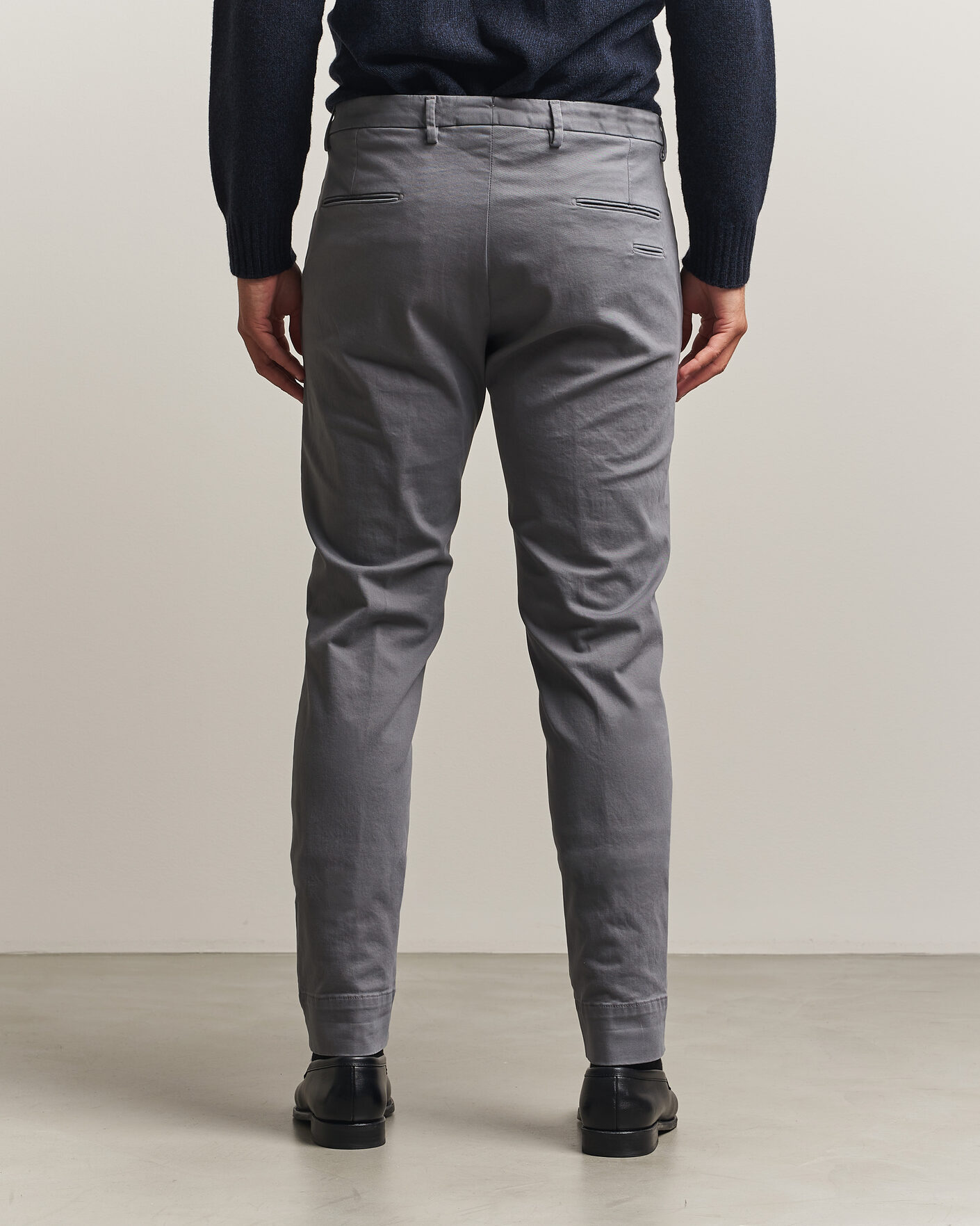 Herre | Bukser | Briglia 1949 | Slim Fit Cotton Stretch Trousers Grey