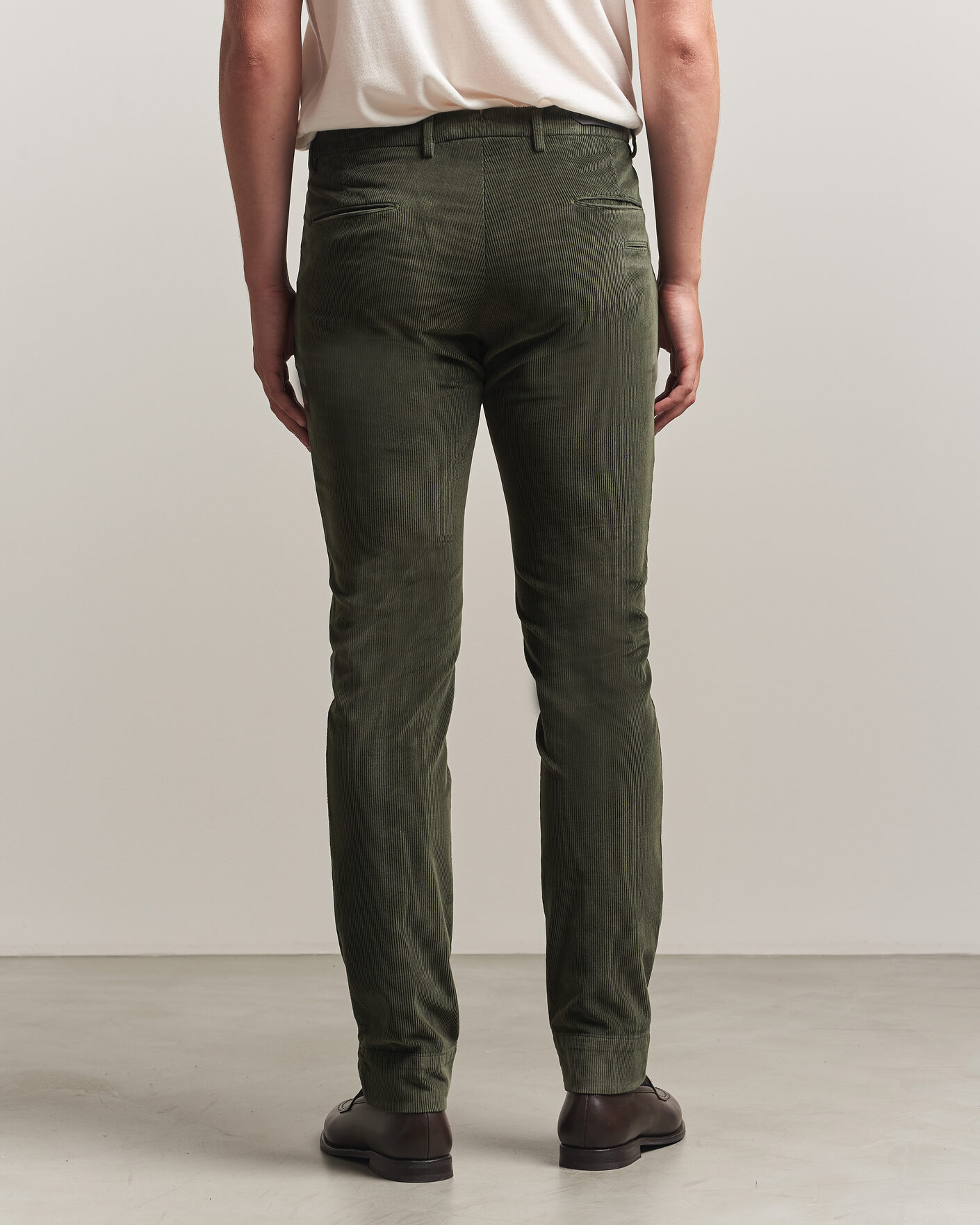 Herre | Bukser | Briglia 1949 | Slim Fit Corduroy Trousers Dark Green