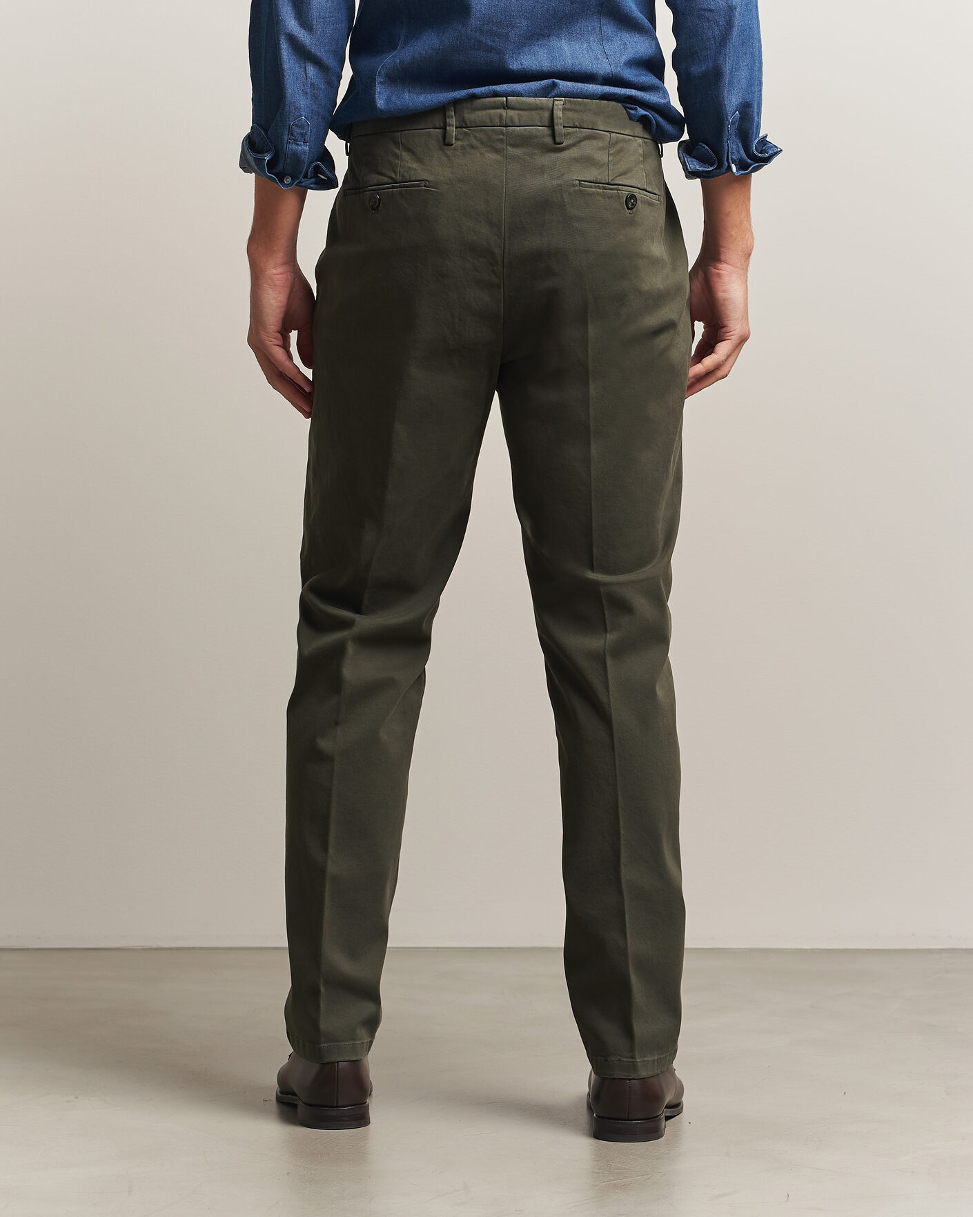 Herre | Bukser | Briglia 1949 | Soho Tailored Easy Fit Chino Olive