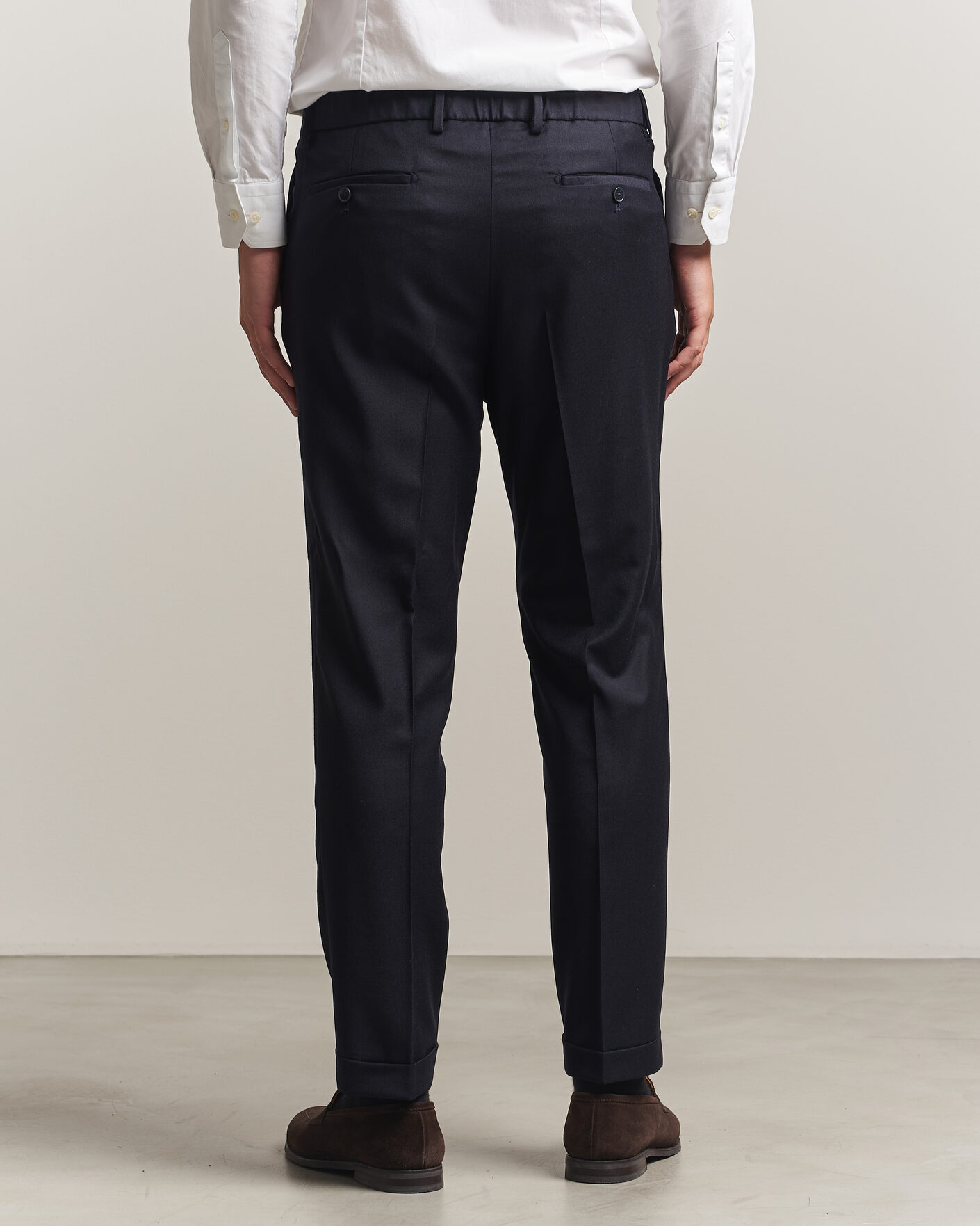 Herre | Bukser | Briglia 1949 | Isola Stretch Flannel Trousers Navy