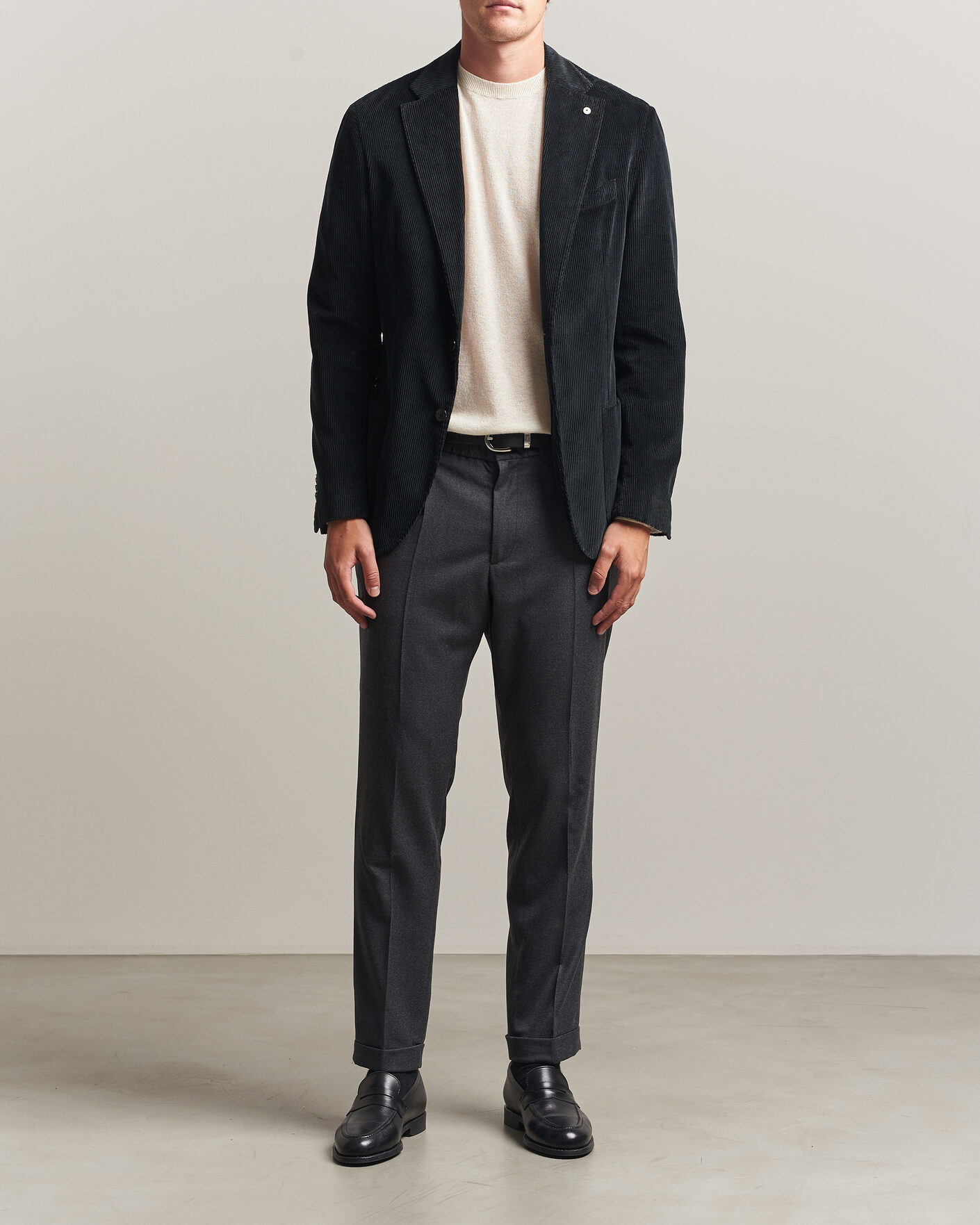 Herre | Bukser | Briglia 1949 | Isola Stretch Flannel Trousers Grey
