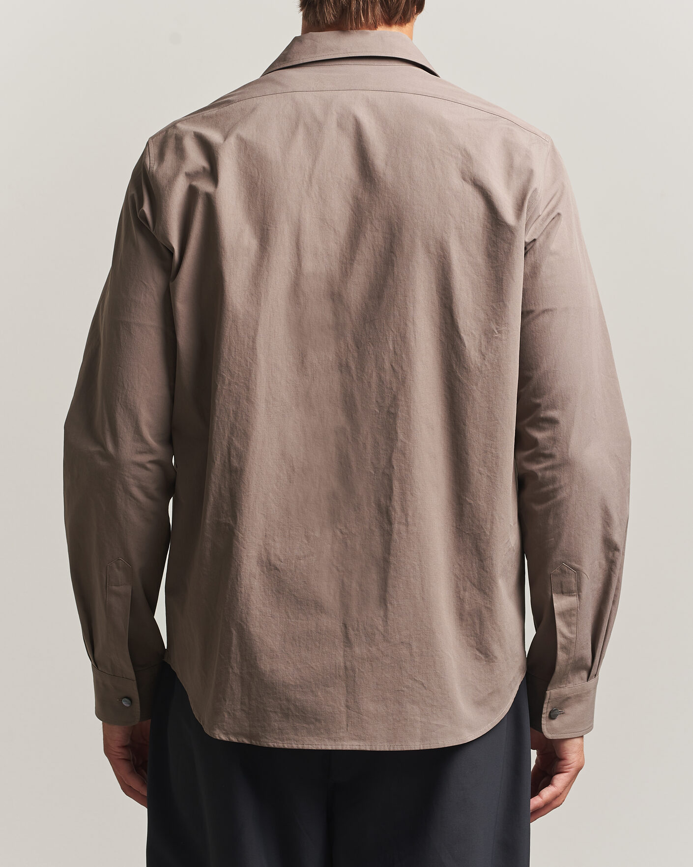 Herre | Skjorter | Jil Sander | Crispy Washed Cotton Shirt Taupe