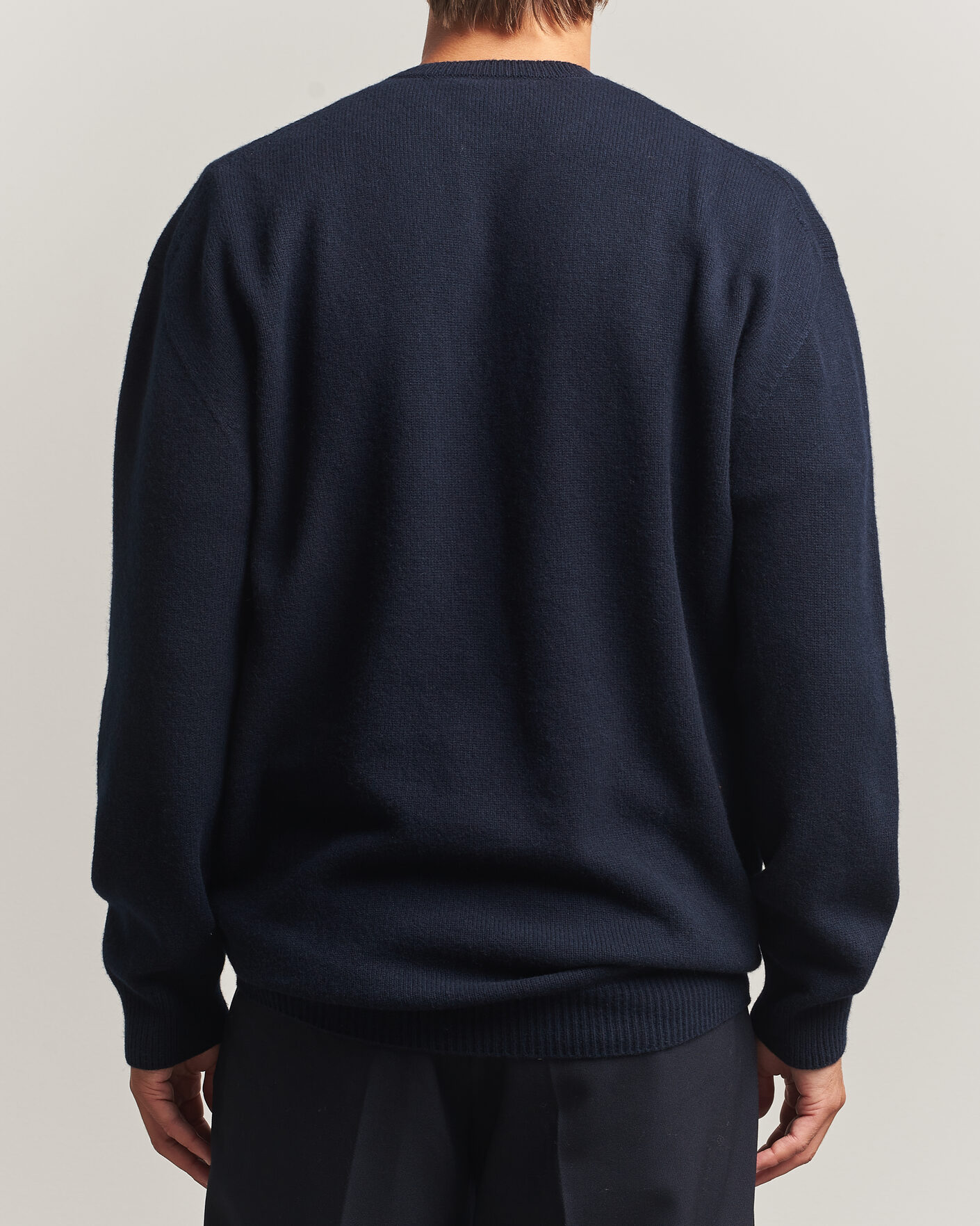 Herre | Gensere | Jil Sander | Wool/Cashmere Seamless Sweater Navy