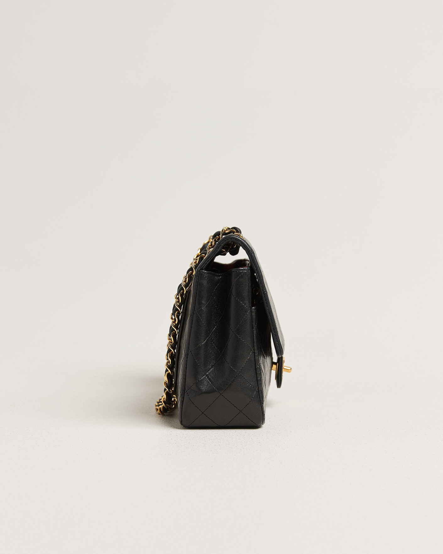 Herre | Pre-Owned & Vintage Bags | Chanel Pre-Owned | Vintage Classic Flap Bag Lambskin Black